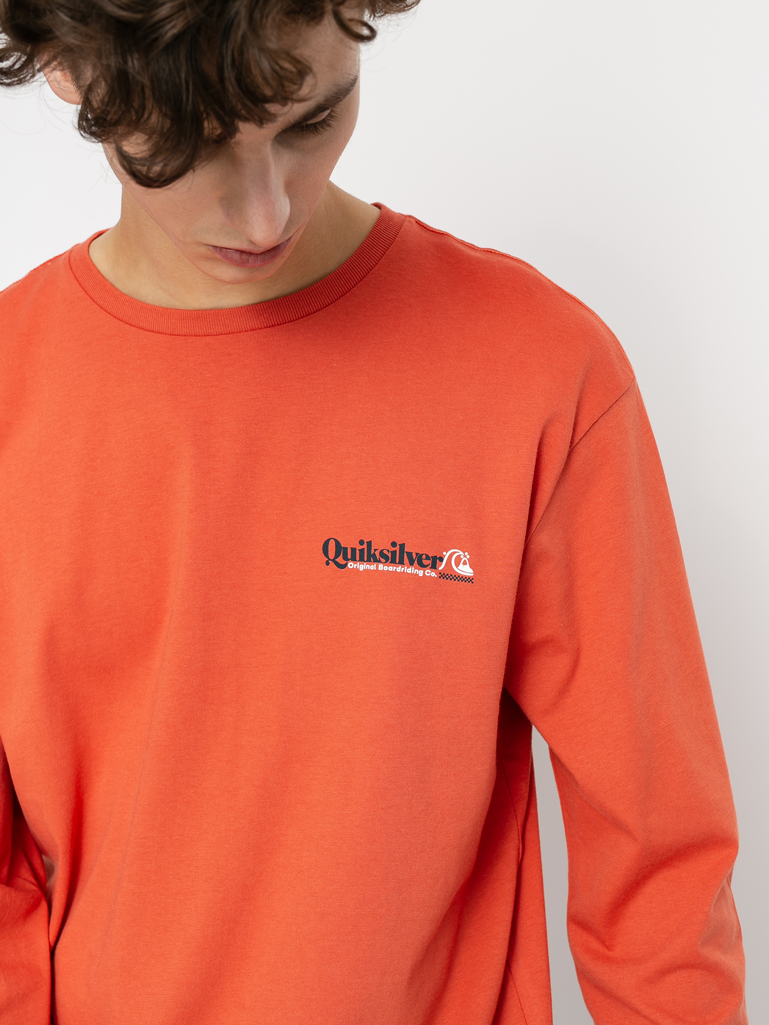 Longsleeve Quiksilver Check Yo Self (chili)