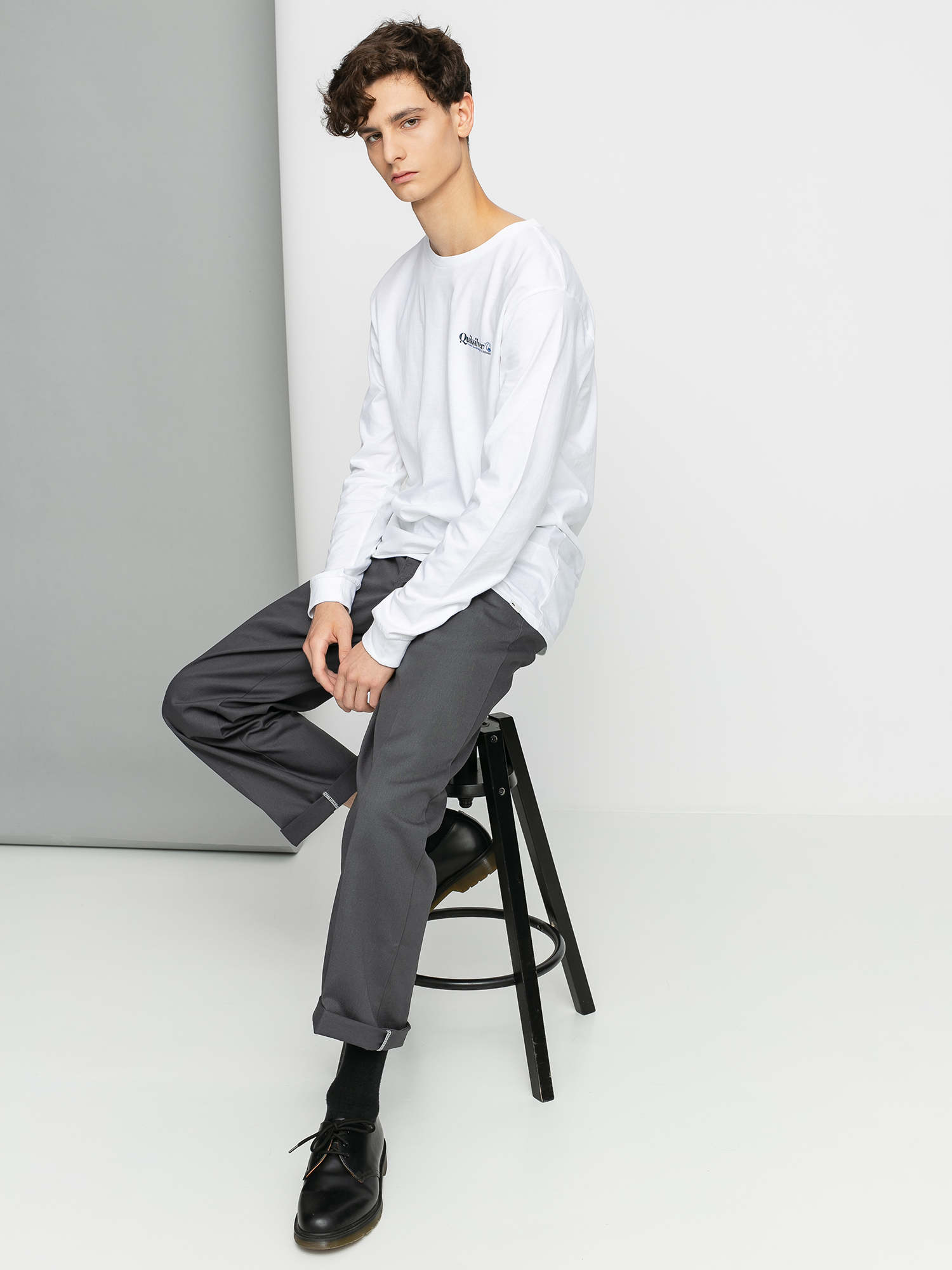 Longsleeve Quiksilver Check Yo Self (white)