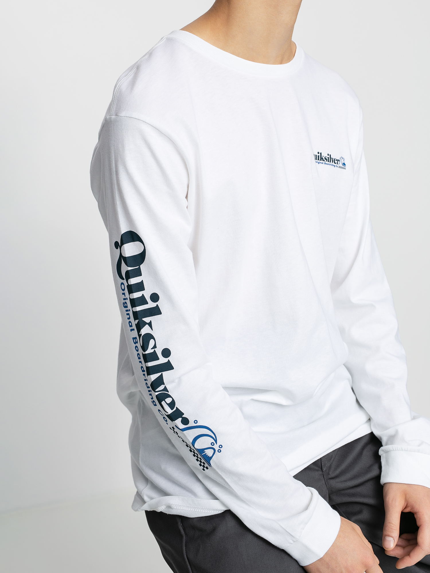 Longsleeve Quiksilver Check Yo Self (white)