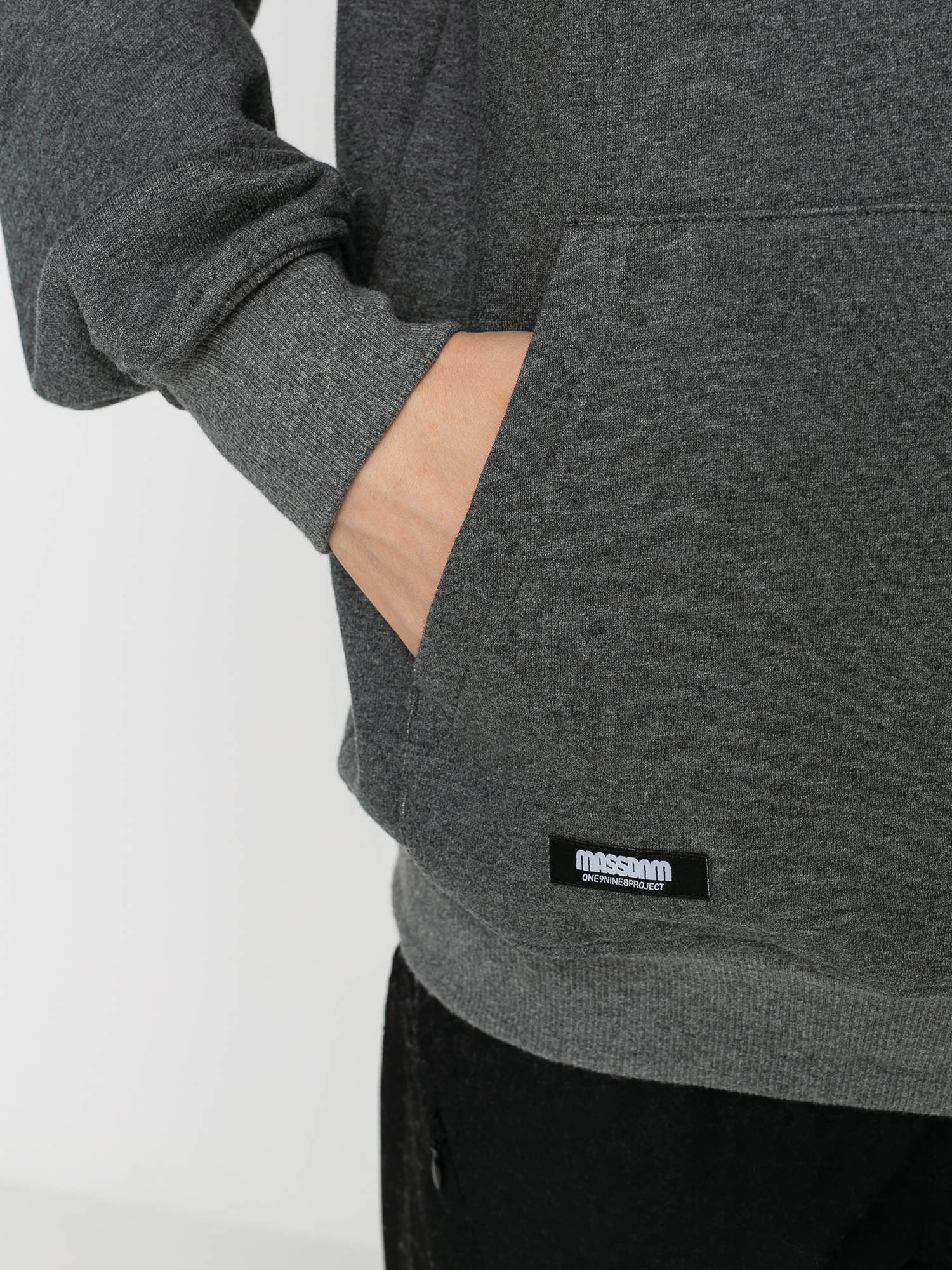 Bluza z kapturem MassDnm Classics Small Logo HD (dk heather grey)