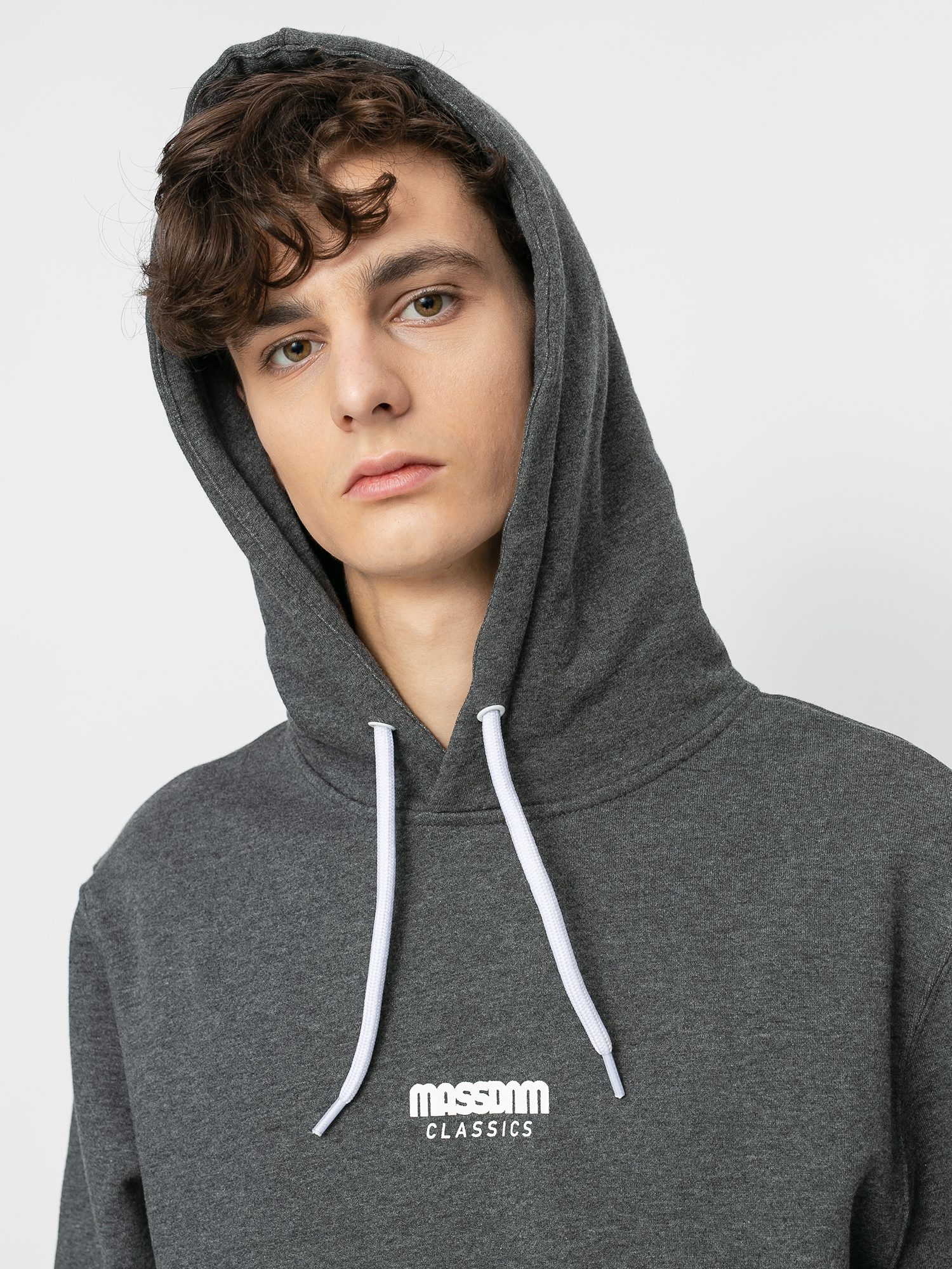 Bluza z kapturem MassDnm Classics Small Logo HD (dk heather grey)