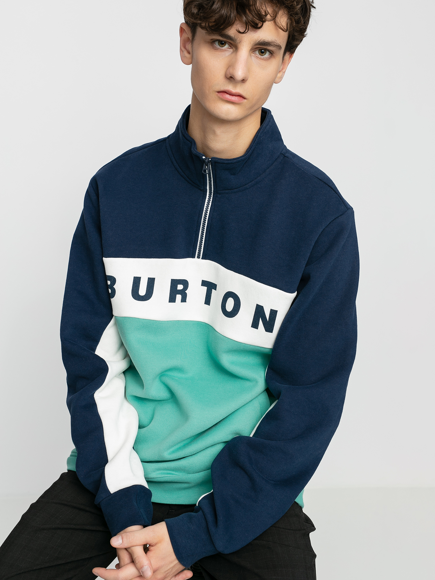 Bluza Burton Lowball Quarter (dress blue/buoy blue)