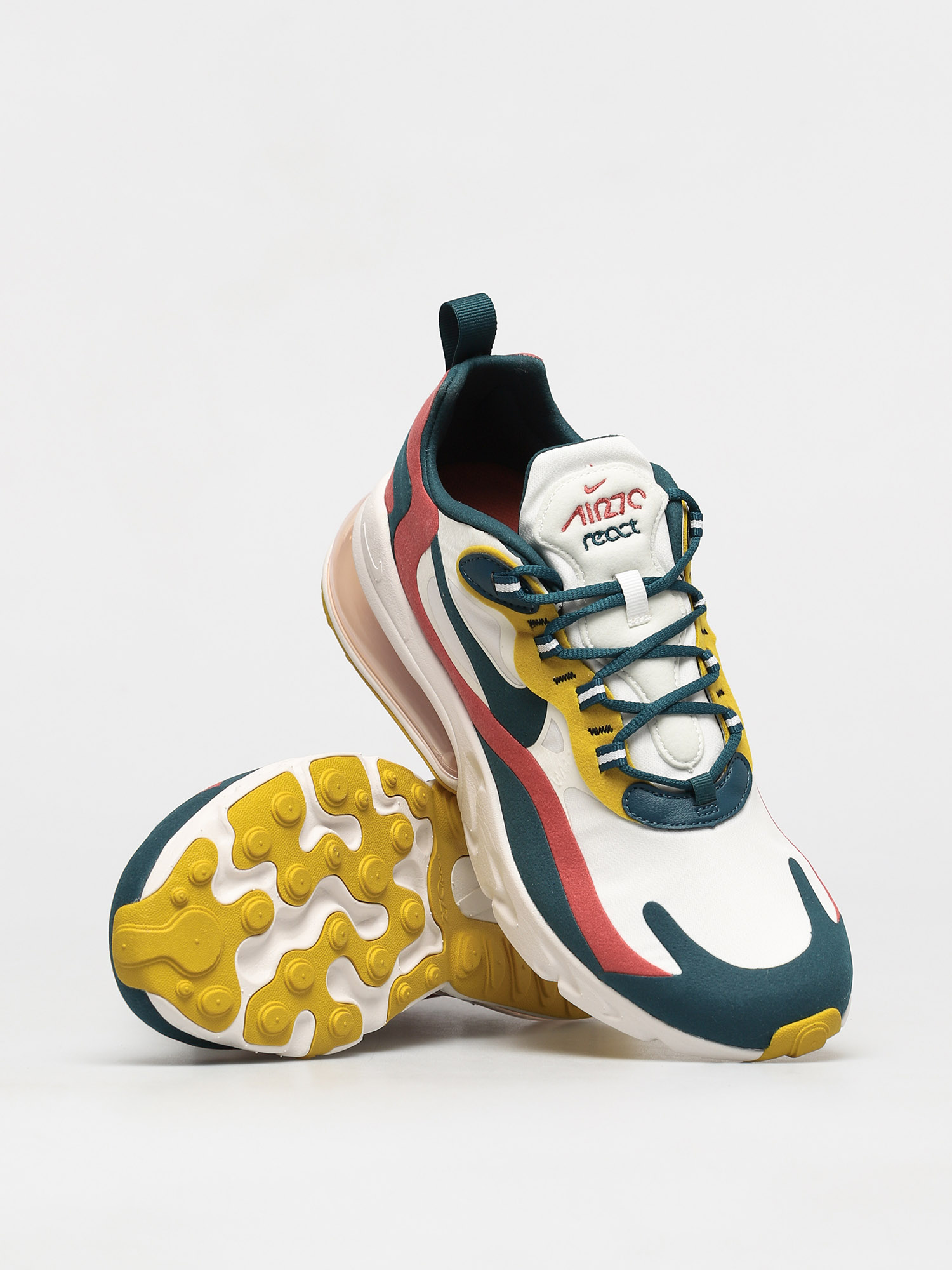 Buty Nike Air Max 270 React (summit white/midnight turq pueblo red)