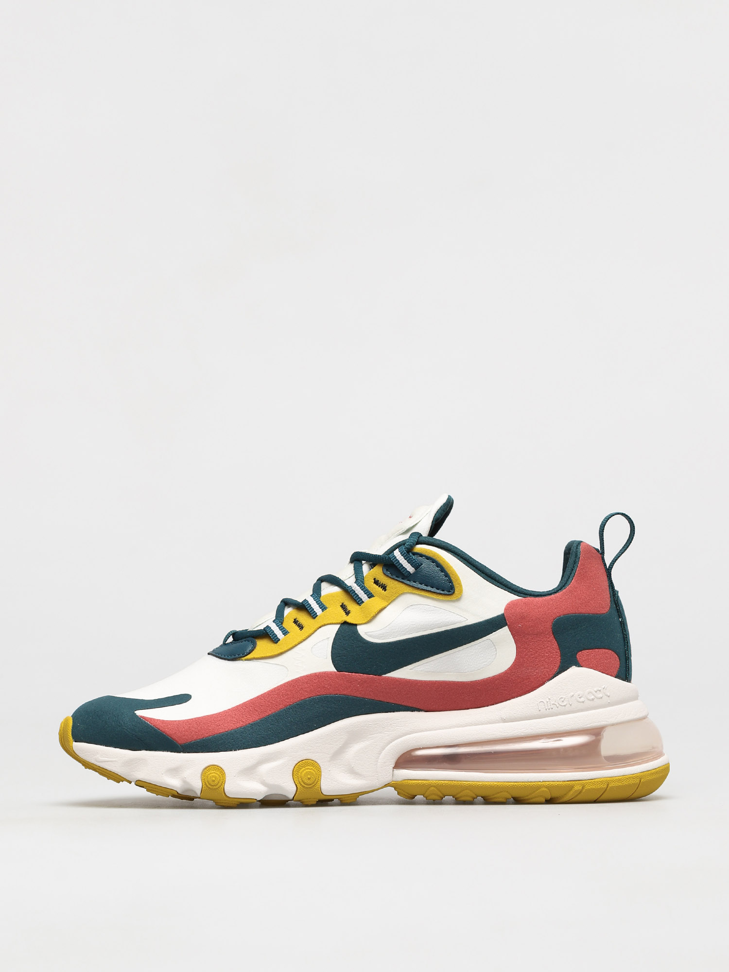Buty Nike Air Max 270 React (summit white/midnight turq pueblo red)