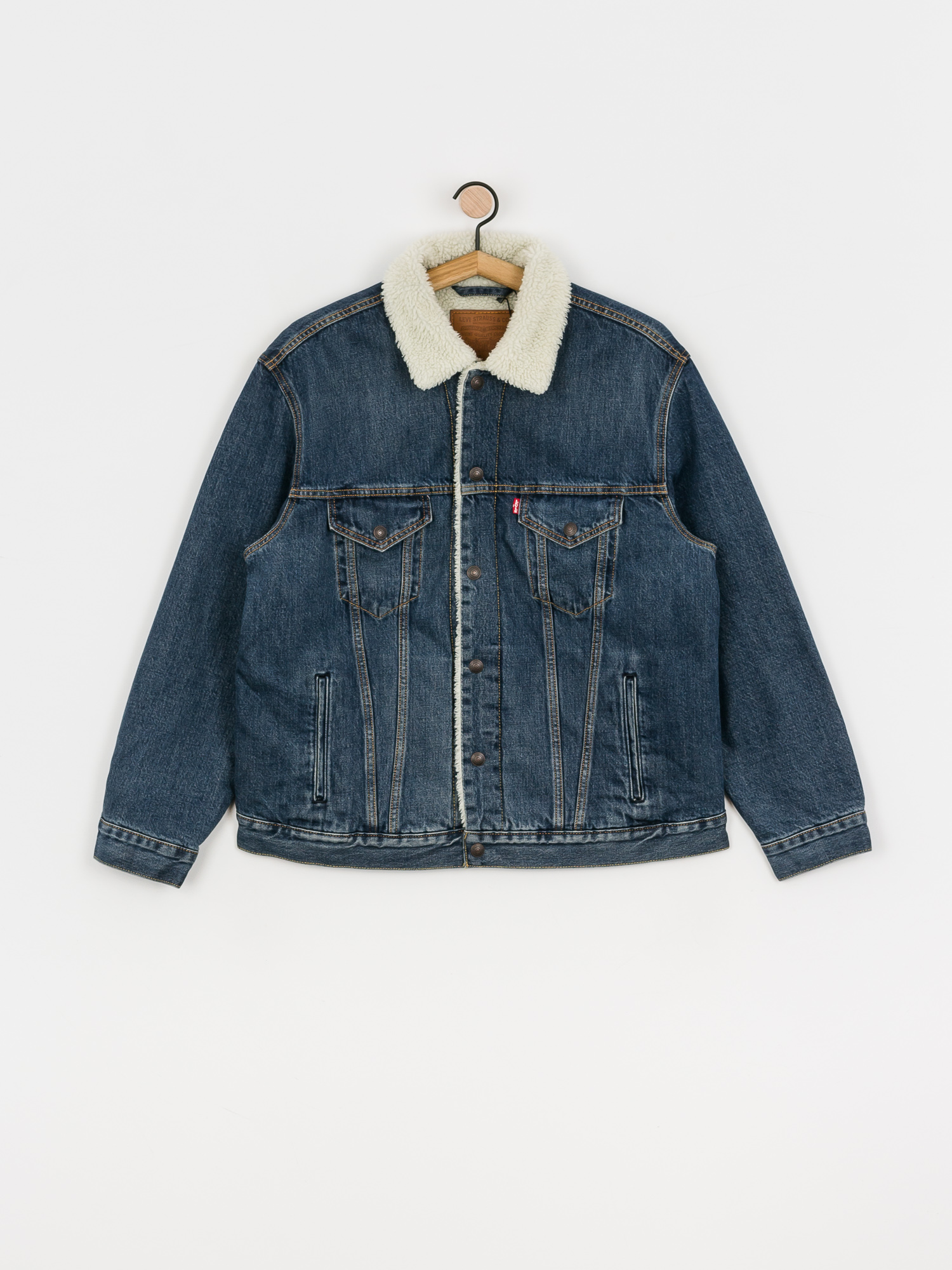 Kurtka Levi's® Vtg Fit Sherpa Trucker (dark indigo)