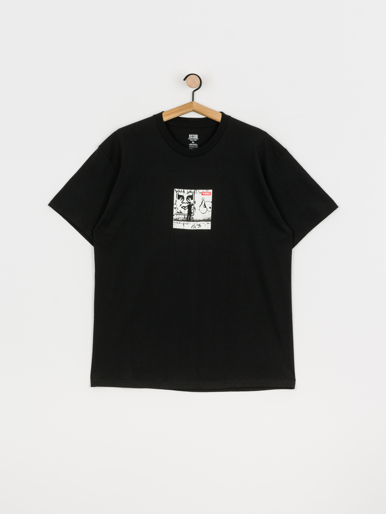 T-shirt OBEY Obey The Medium Is The Message (black)