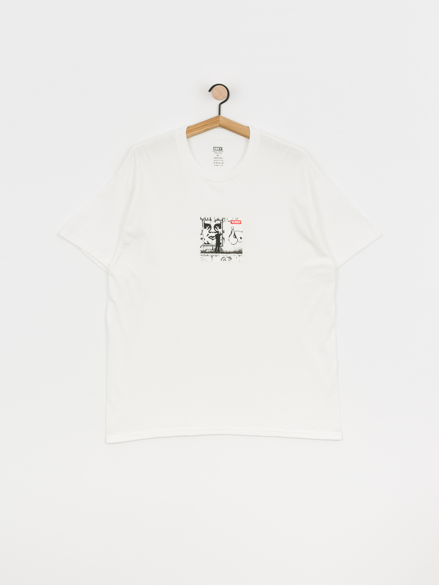 T-shirt OBEY Obey The Medium Is The Message (white)