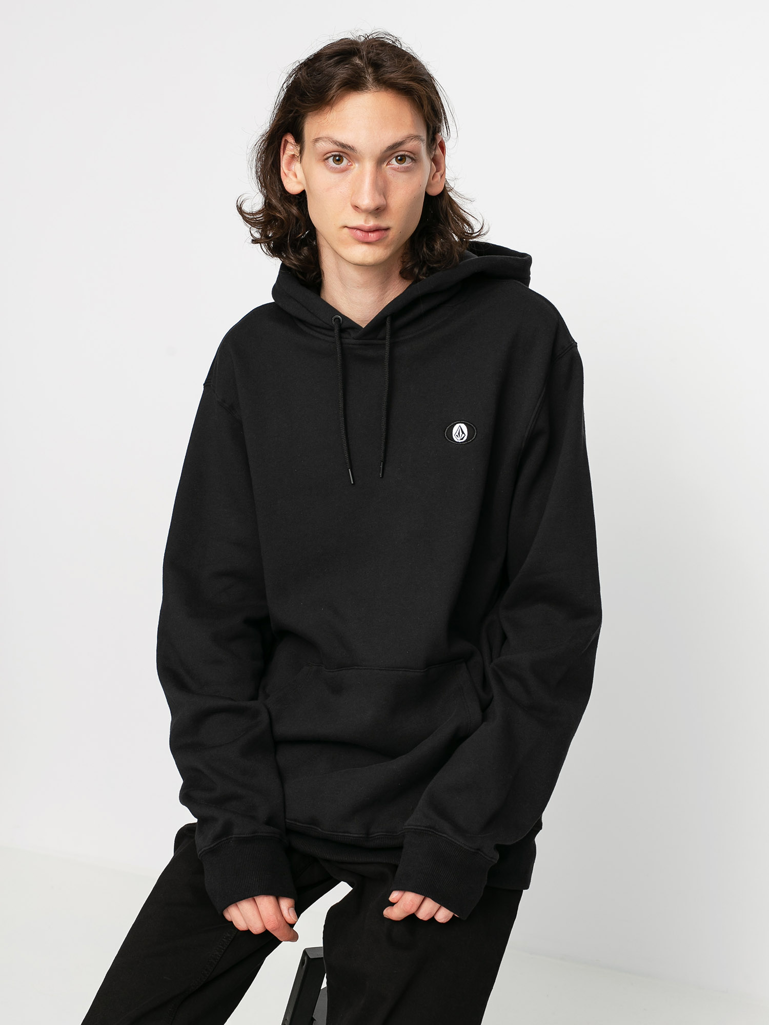 Bluza z kapturem Volcom Sngl Stn HD (black)