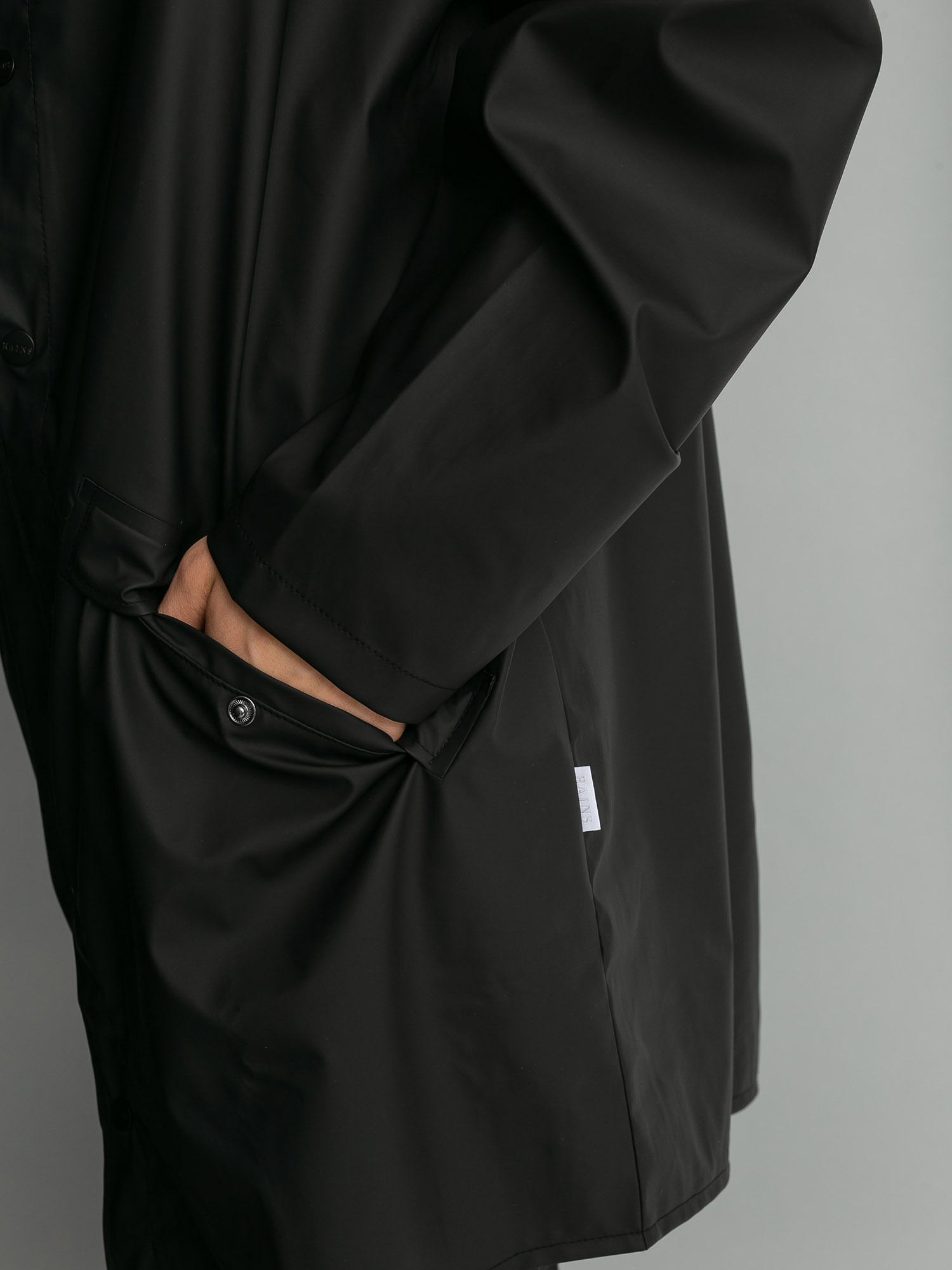 Kurtka Rains Long Jacket (black)
