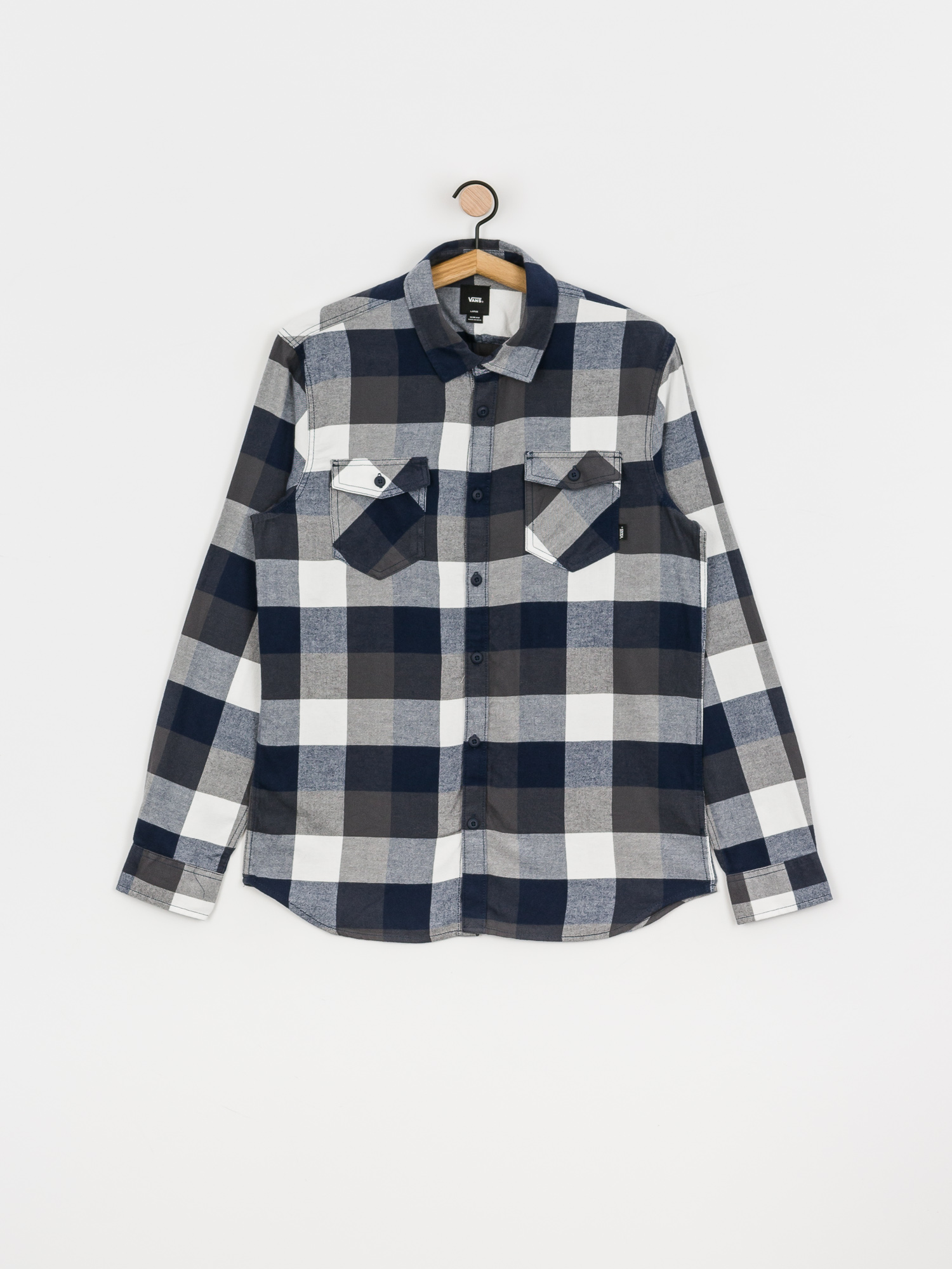 Koszula Vans Box Flannel (white/dress blues)