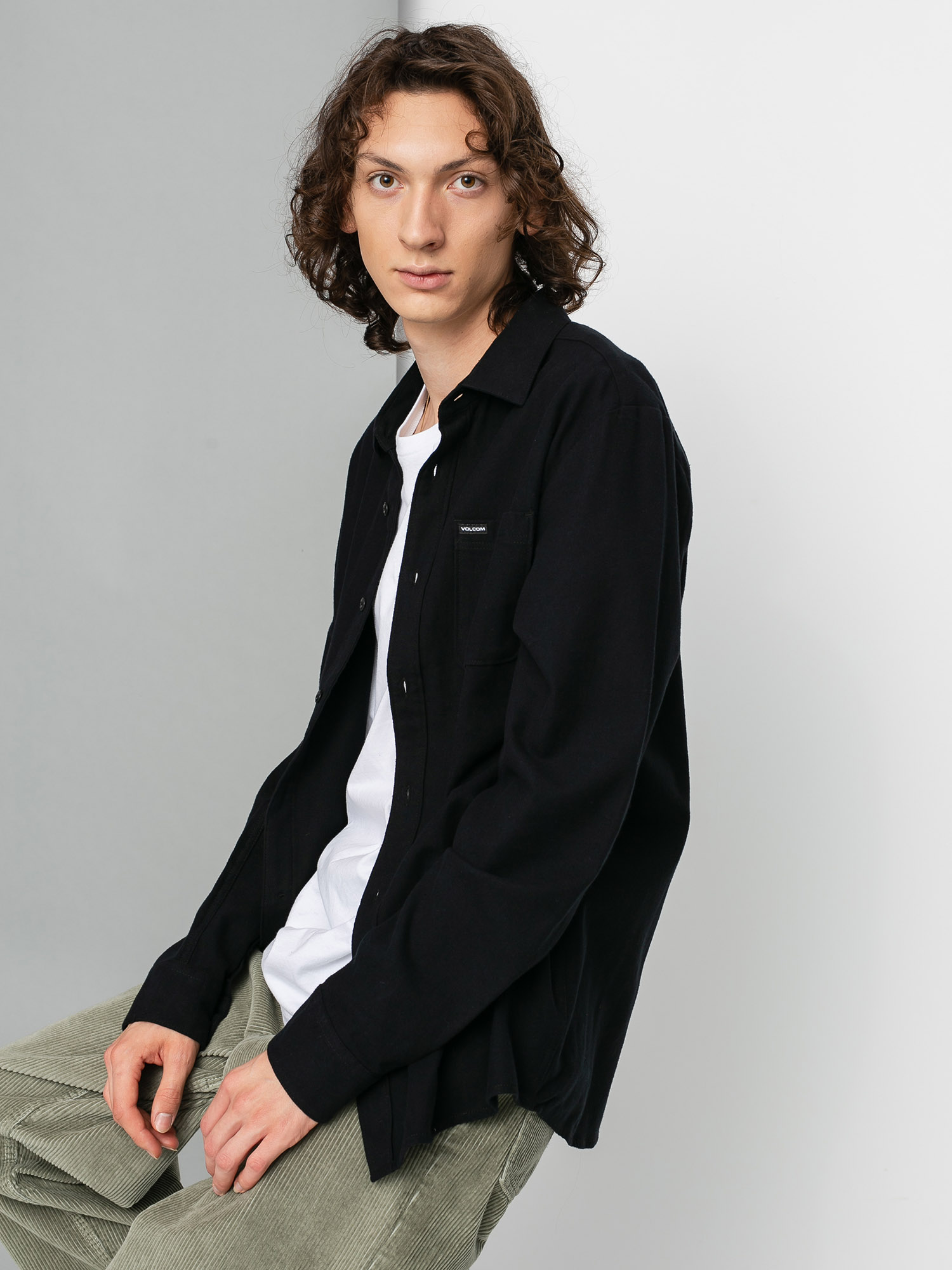 Koszula Volcom Caden Solid (black)