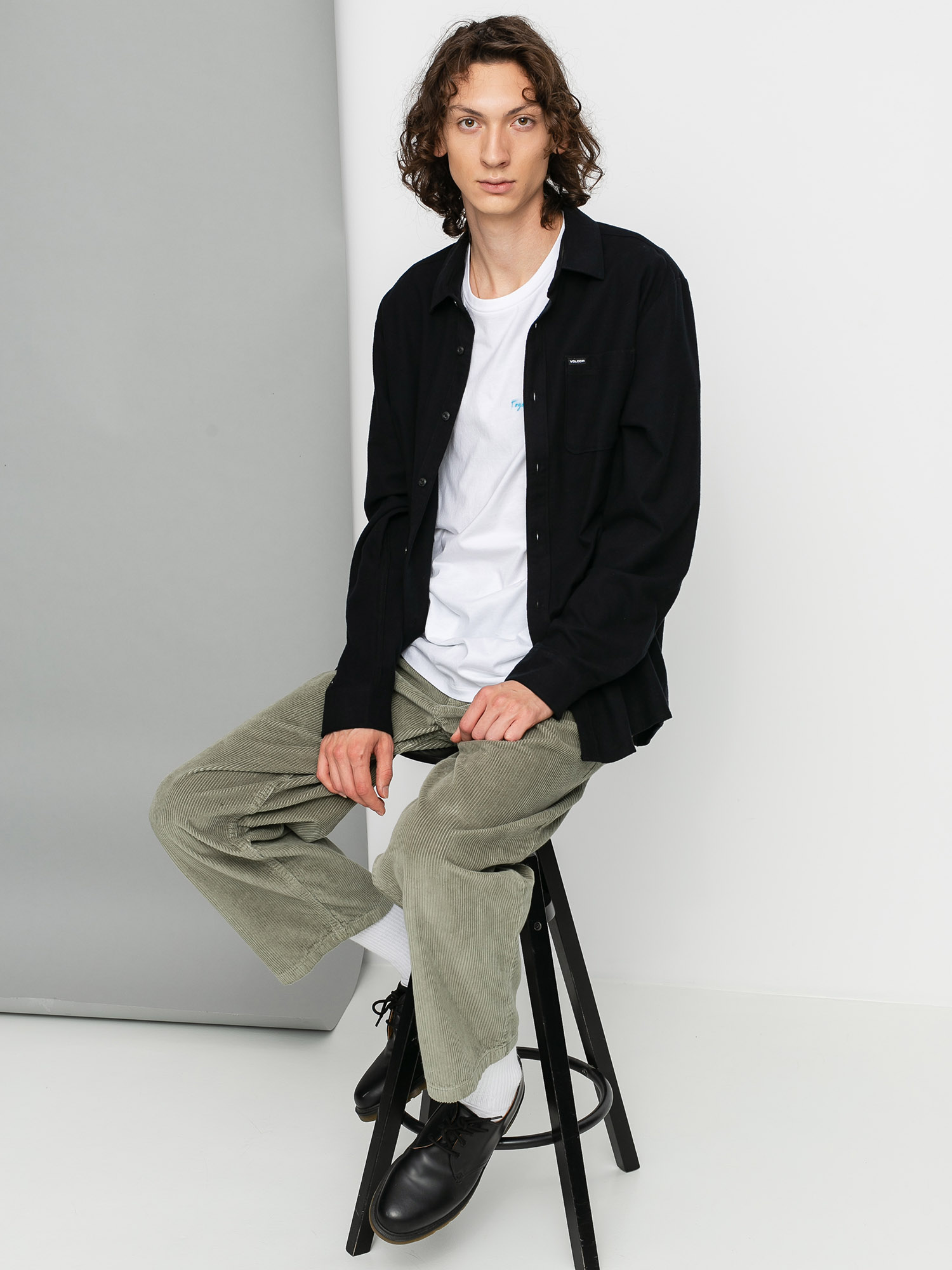Koszula Volcom Caden Solid (black)