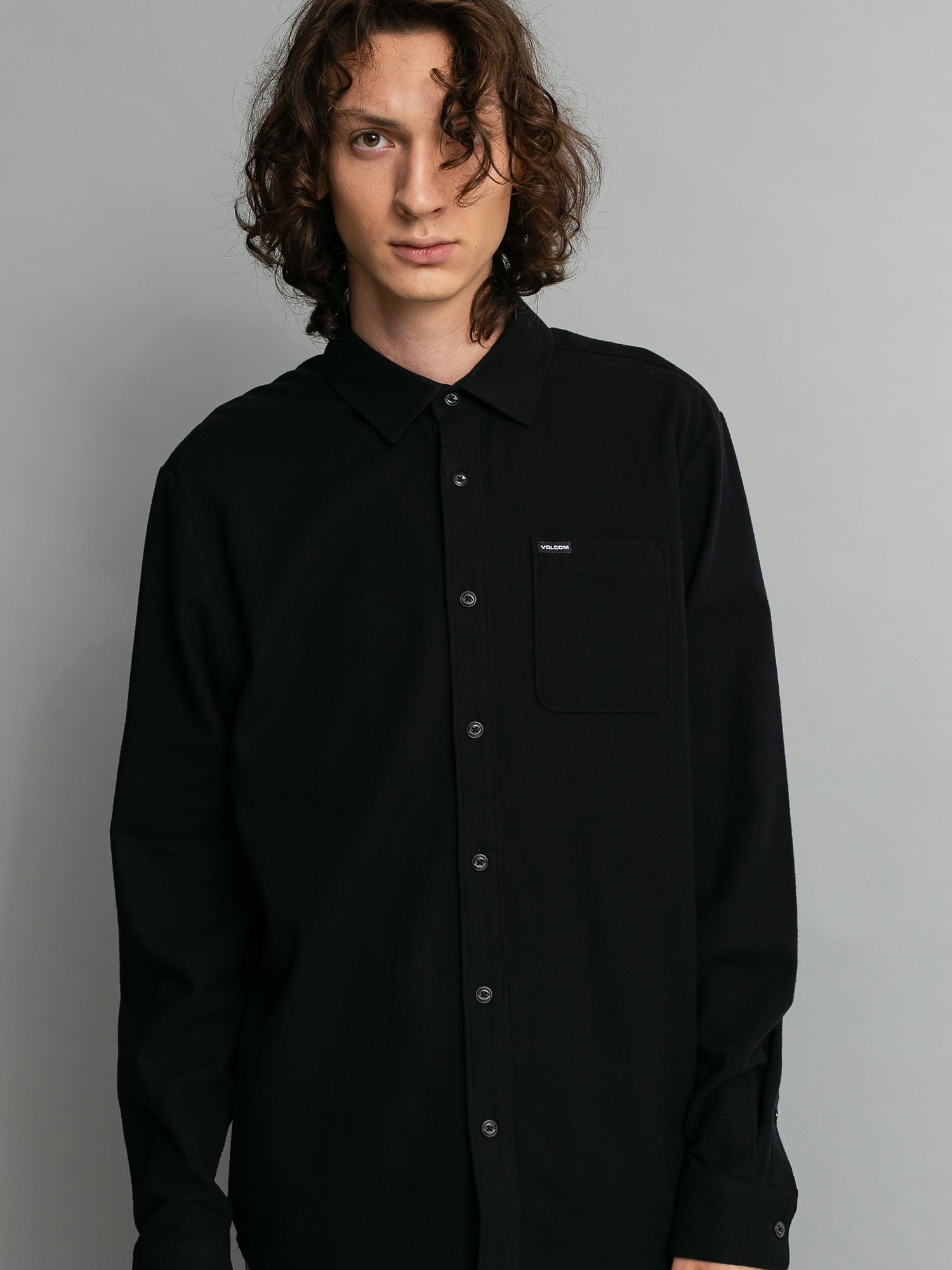 Koszula Volcom Caden Solid (black)