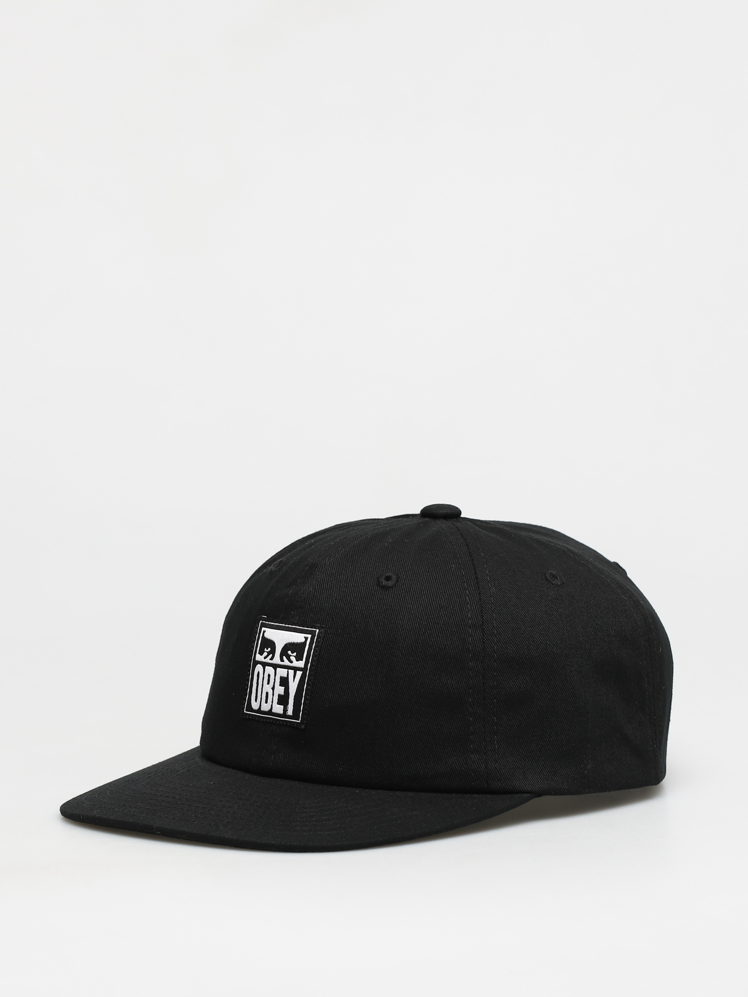 Czapka z daszkiem OBEY Icon label 6p ZD (black)