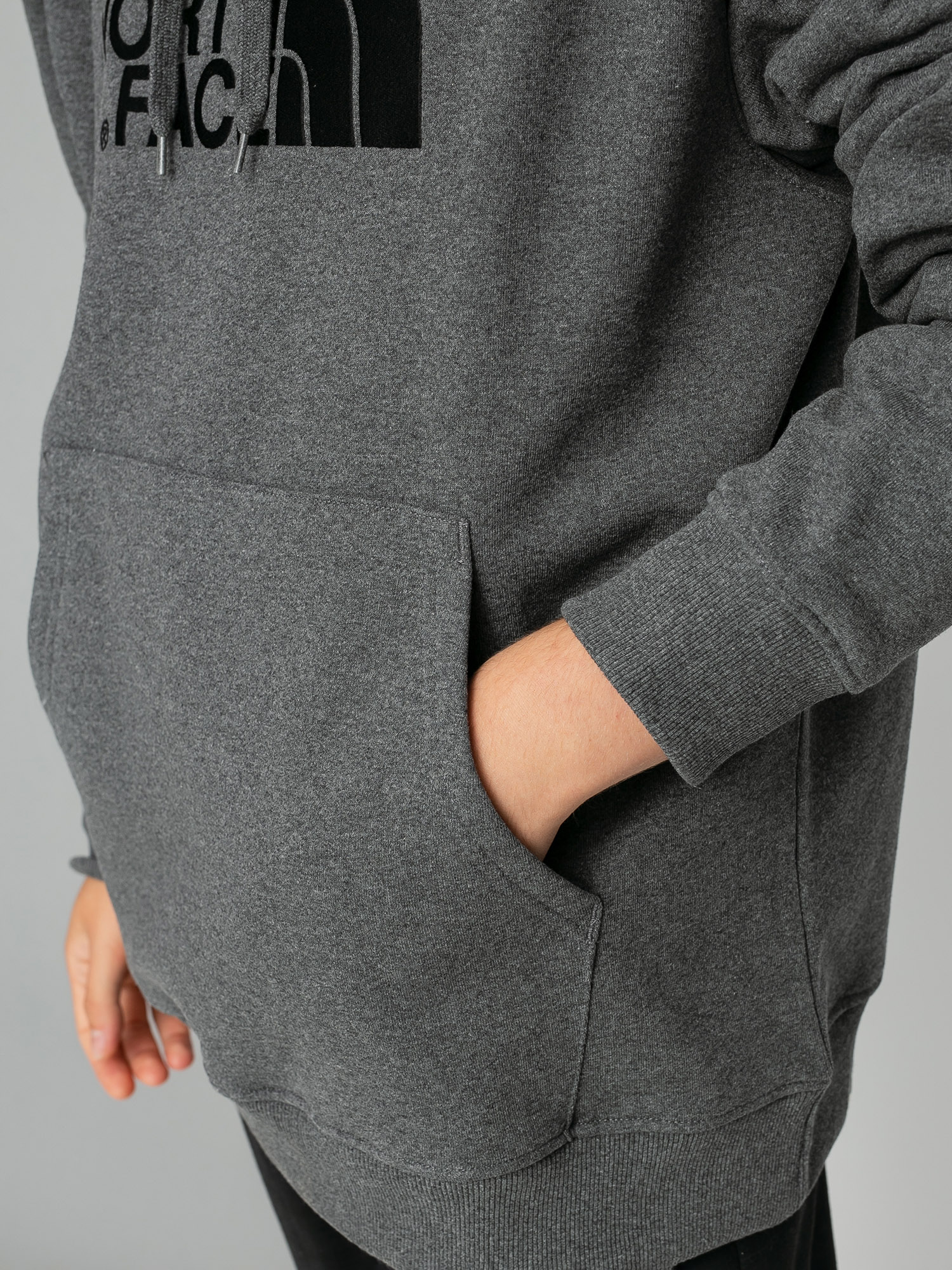 Bluza z kapturem The North Face Drew Peak HD (tnfmdmgryhtr(std)/tnfblck)