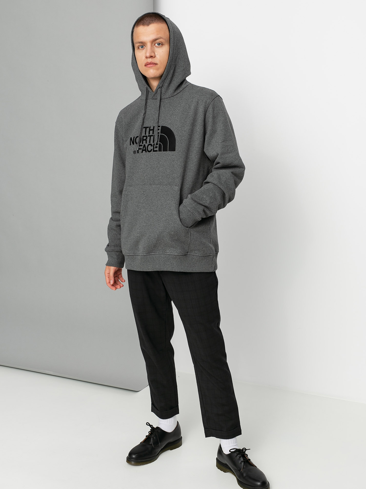 Bluza z kapturem The North Face Drew Peak HD (tnfmdmgryhtr(std)/tnfblck)