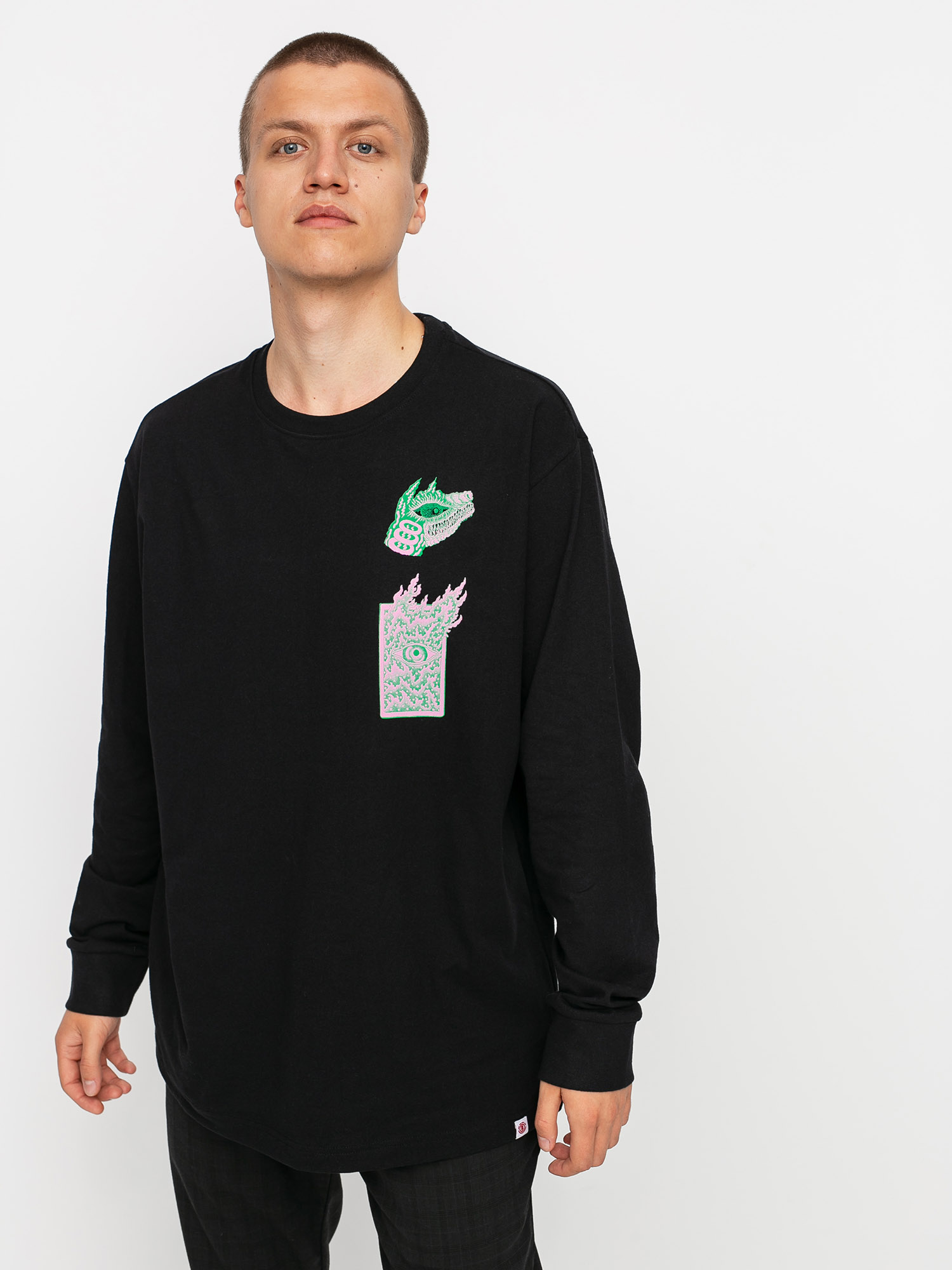 Longsleeve Element Space Typhoon (flint black)