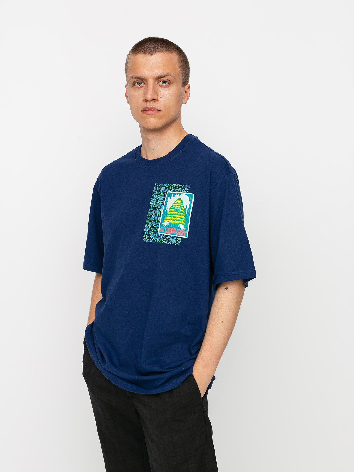 T-shirt Element Pyramid Man (blue depths)