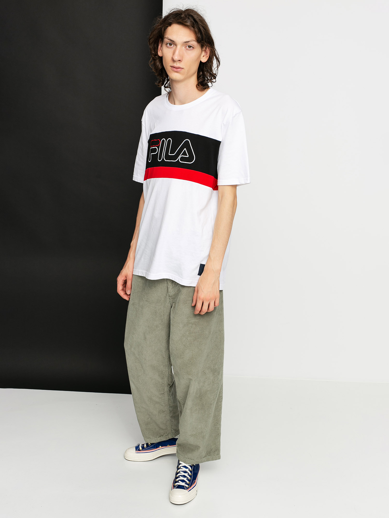 T-shirt Fila Laurens (bright white/black/true red)