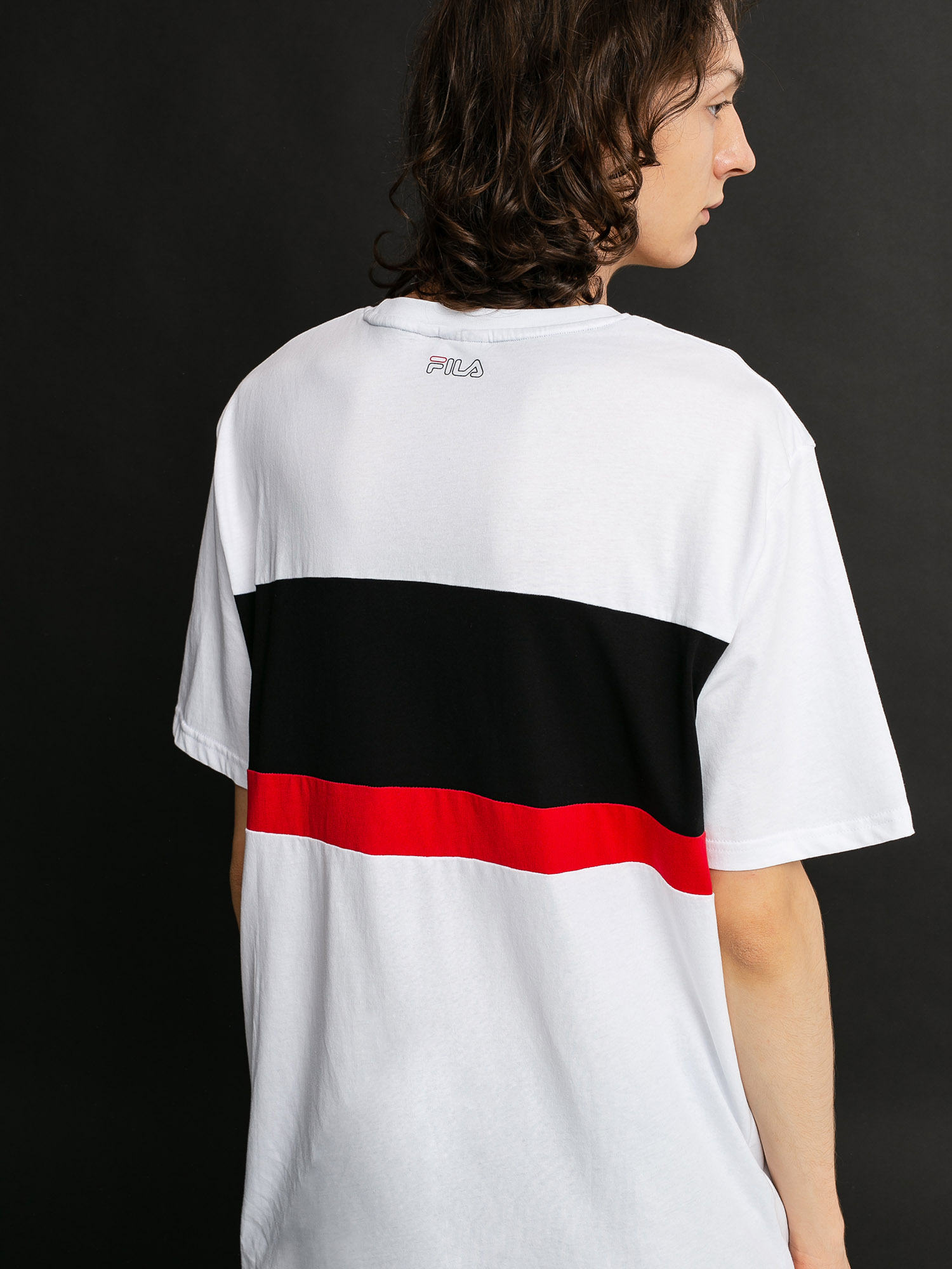 T-shirt Fila Laurens (bright white/black/true red)