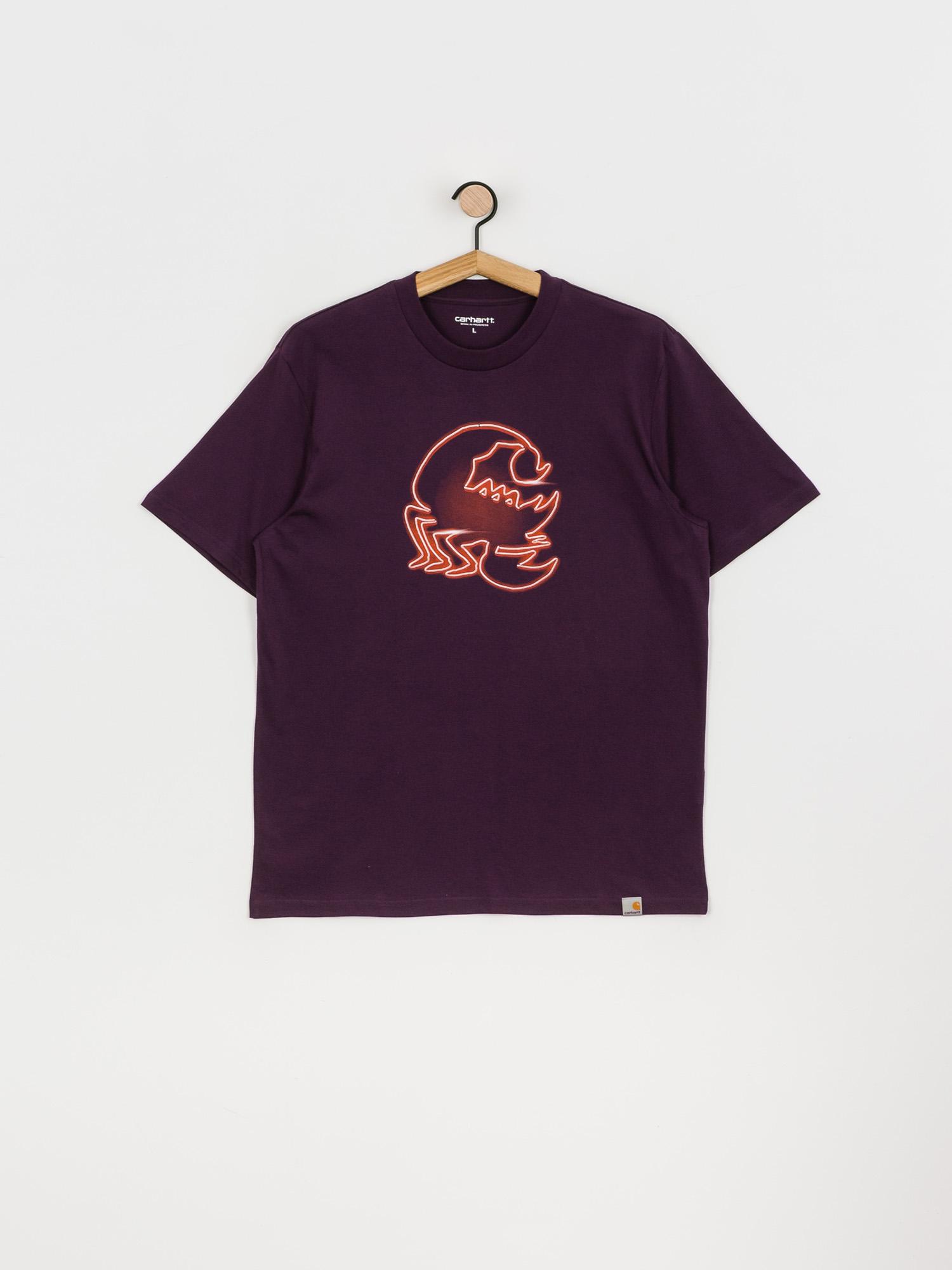 T-shirt Carhartt WIP Neon Scorpion (boysenberry)