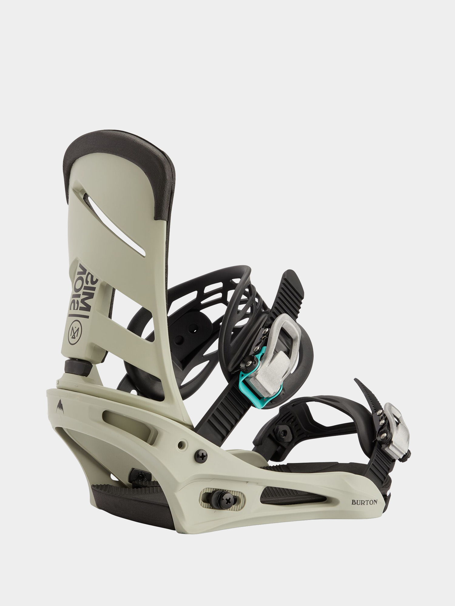 Męskie Wiązania snowboardowe Burton Mission (gray/green)