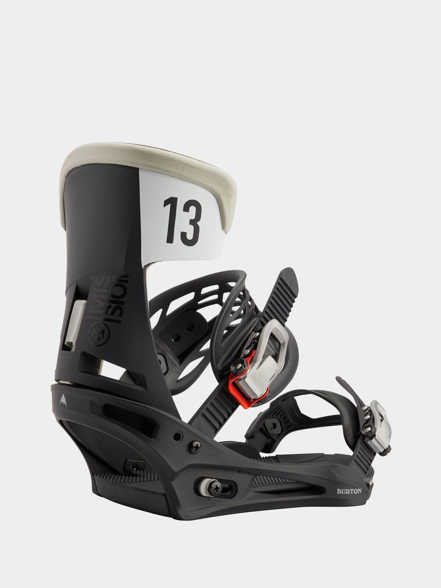 Męskie Wiązania snowboardowe Burton Mission (black/gray wing)