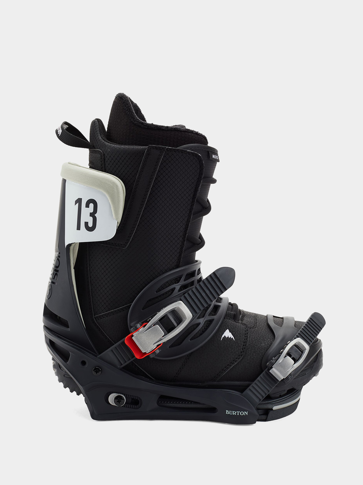 Męskie Wiązania snowboardowe Burton Mission (black/gray wing)