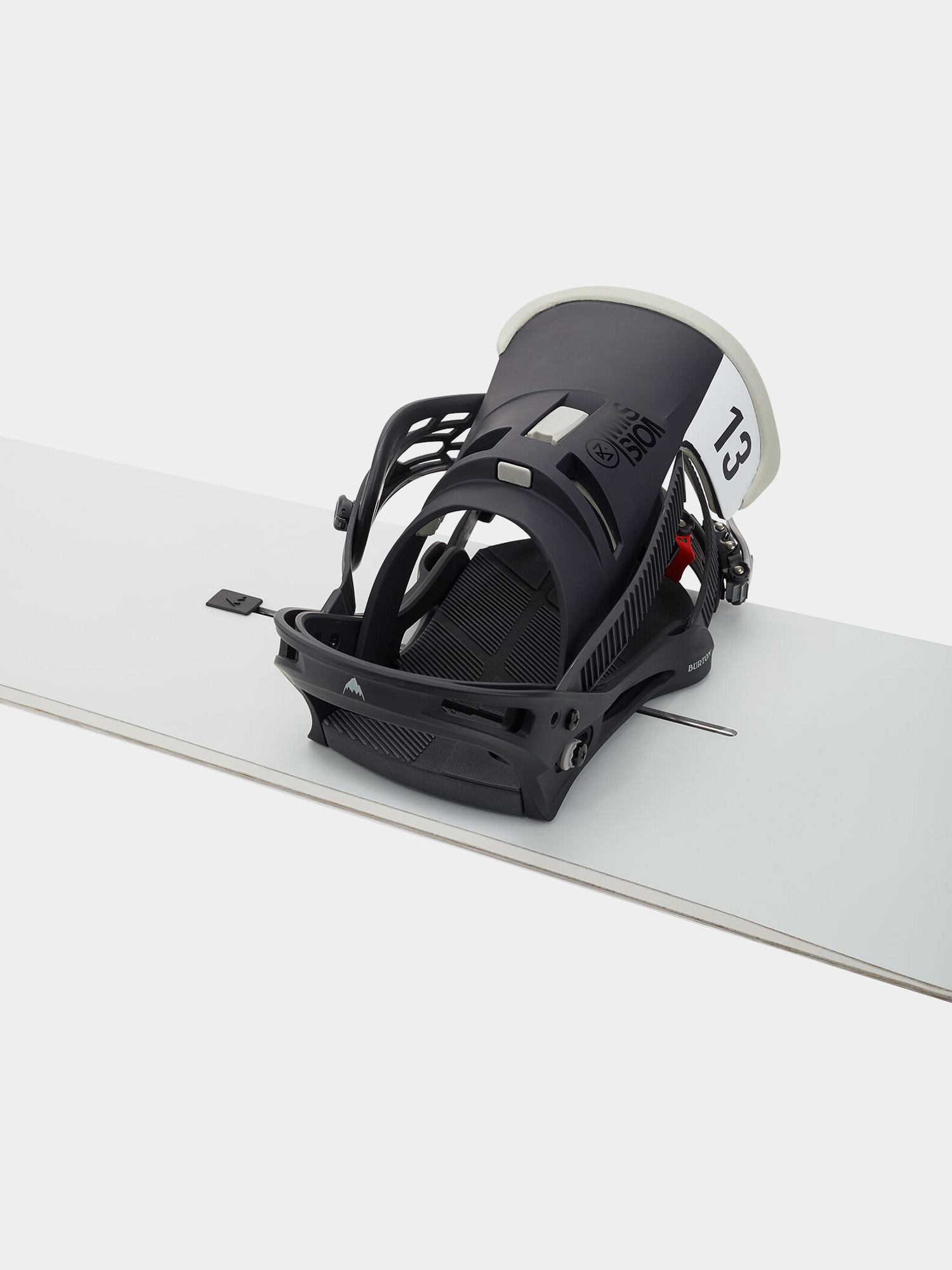 Męskie Wiązania snowboardowe Burton Mission (black/gray wing)