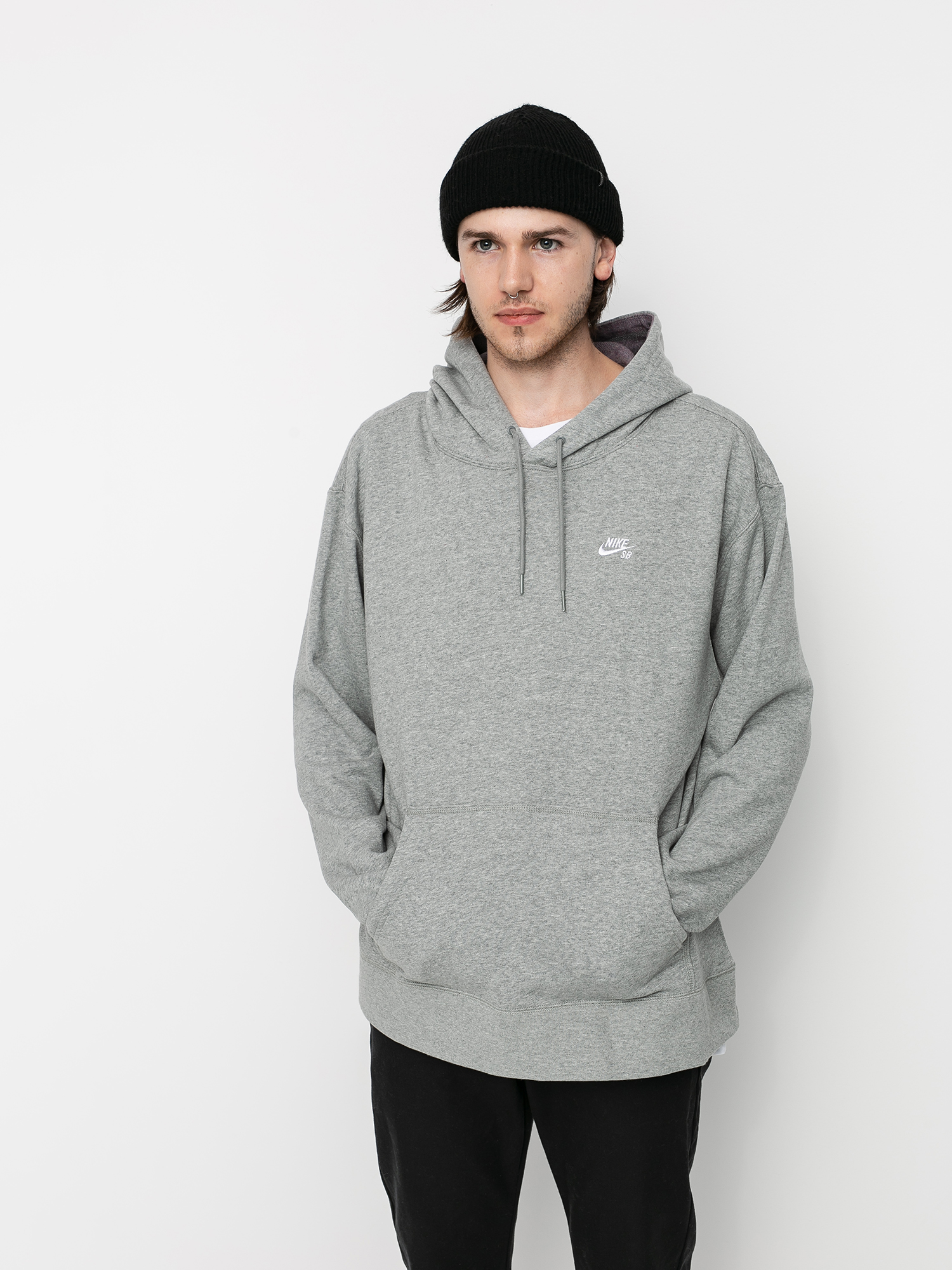 Bluza z kapturem Nike SB Sb HD (dk grey heather/white)