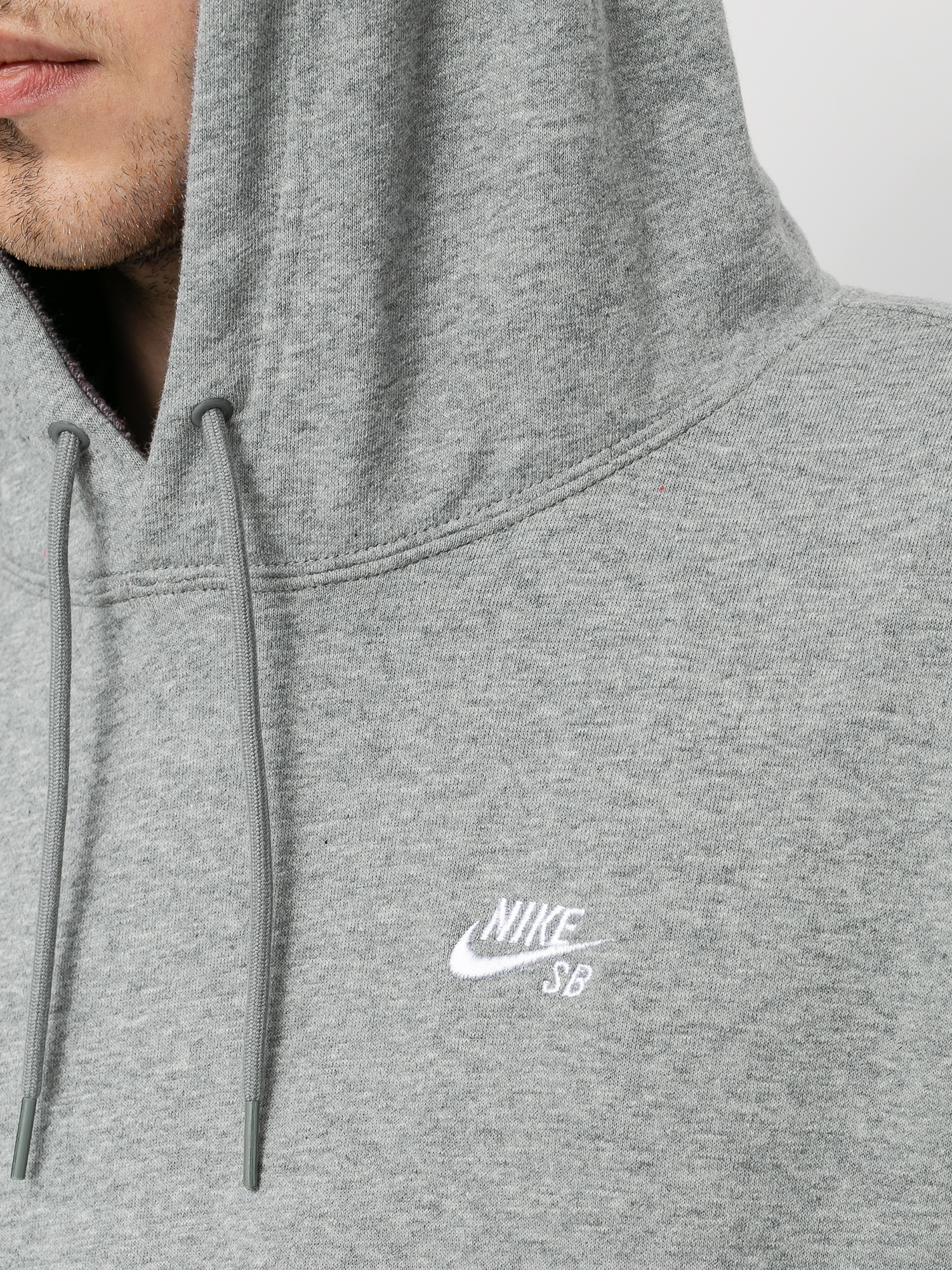 Bluza z kapturem Nike SB Sb HD (dk grey heather/white)