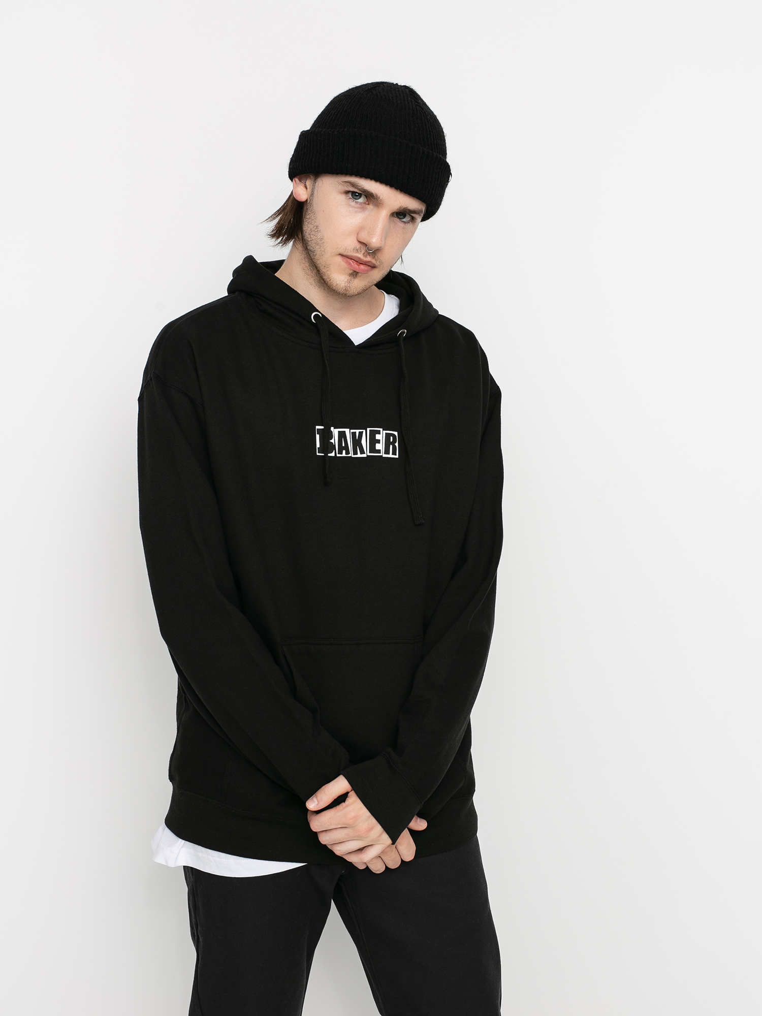 Bluza z kapturem Baker Og Brand Logo HD (black)