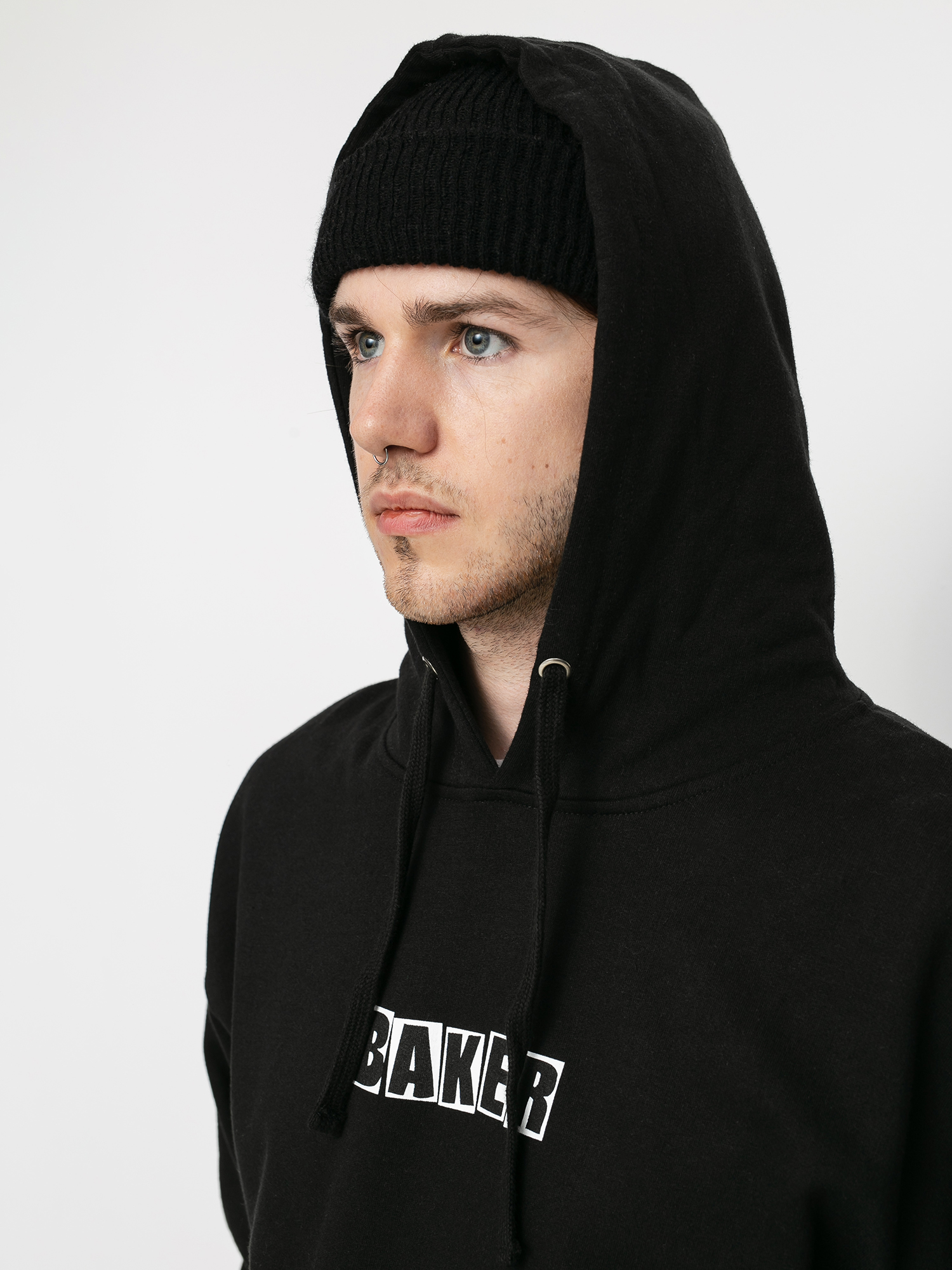 Bluza z kapturem Baker Og Brand Logo HD (black)