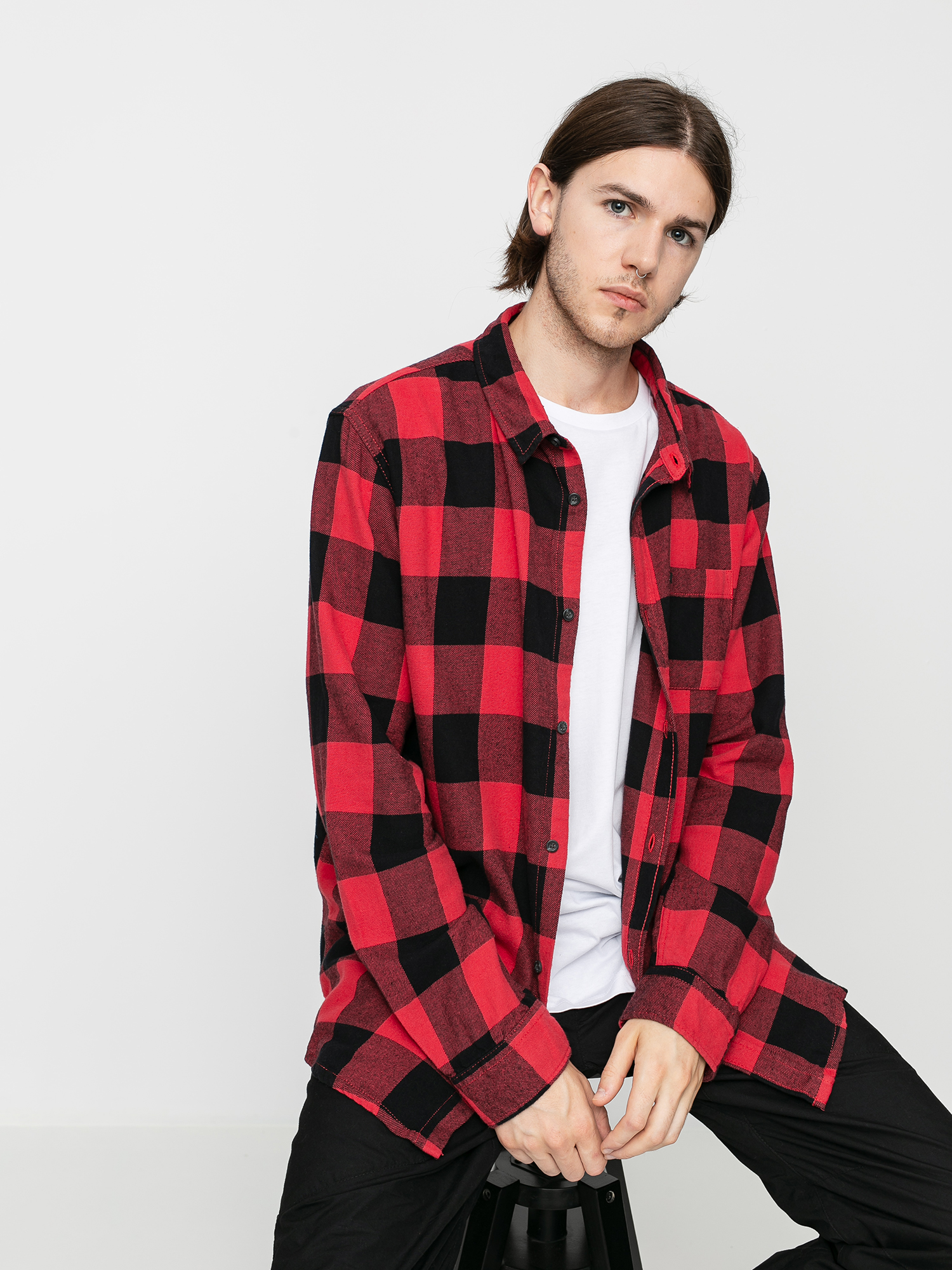 Koszula Quiksilver Motherfly Flannel (americas red motherfly)
