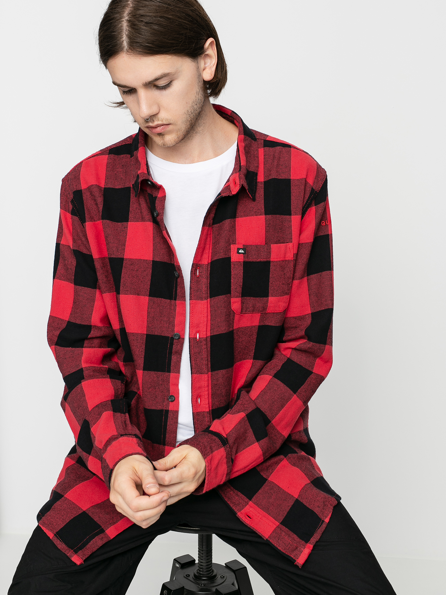Koszula Quiksilver Motherfly Flannel (americas red motherfly)
