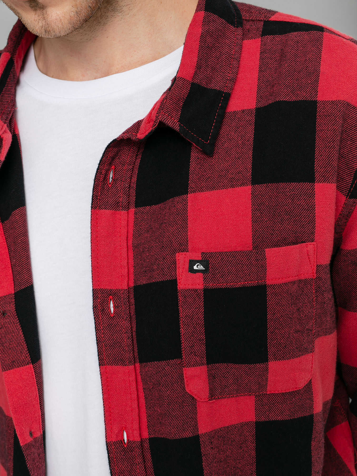 Koszula Quiksilver Motherfly Flannel (americas red motherfly)