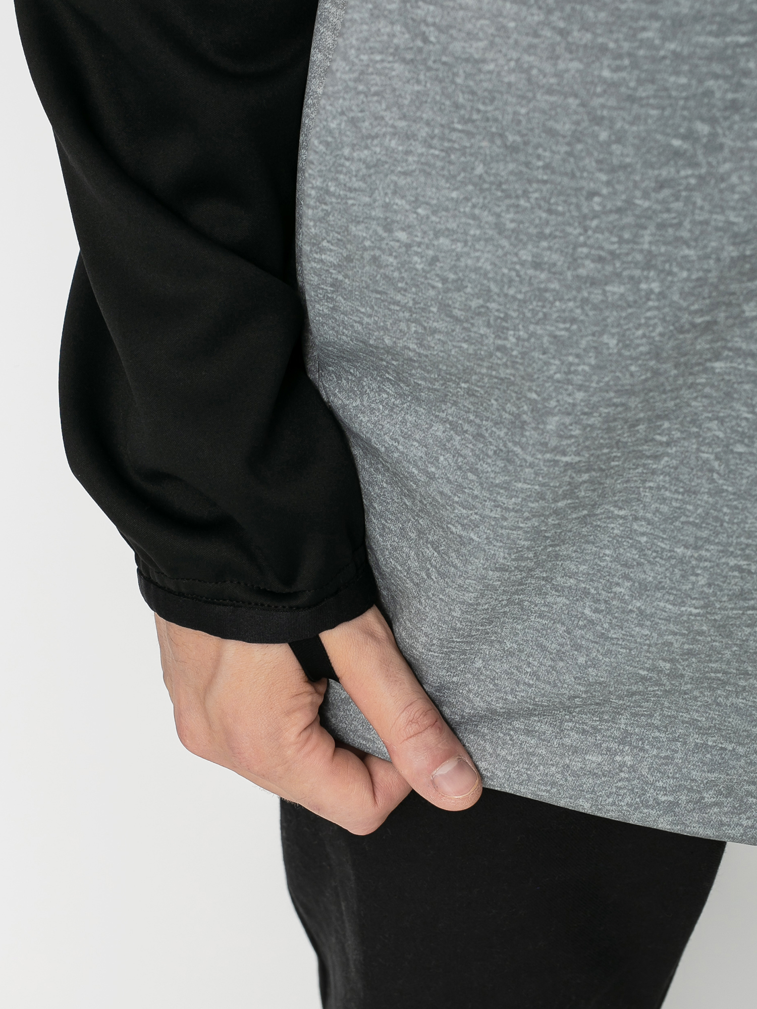 Męska Bluza aktywna Burton Crown Weatherproof ZHD (gray heather/true black)