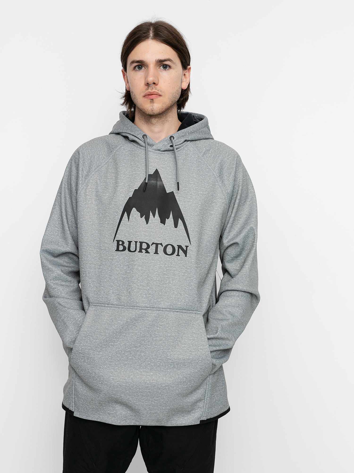 Męska Bluza aktywna Burton Crown Weatherproof HD (gray heather)