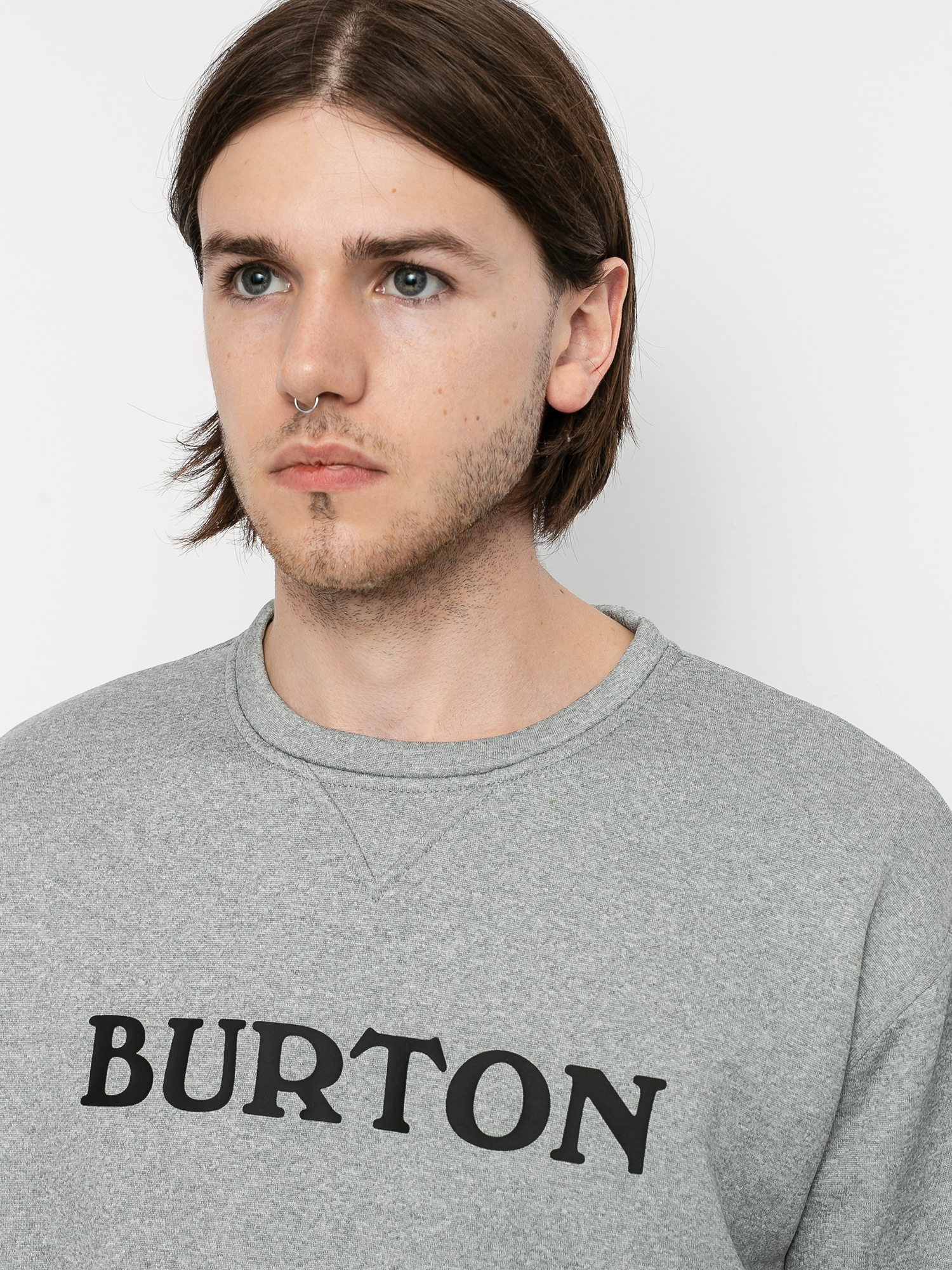 Męska Bluza aktywna Burton Oak (gray heather)