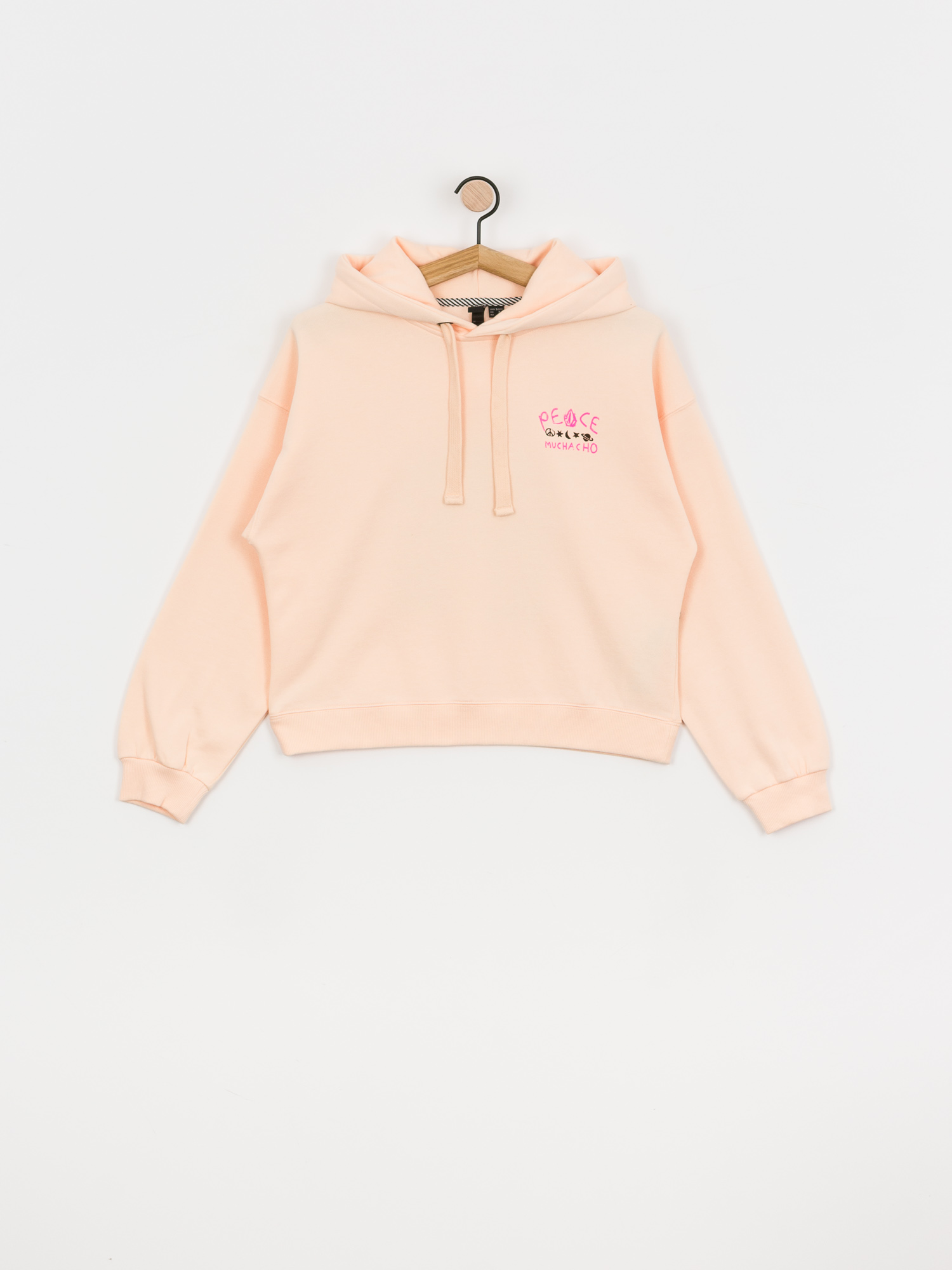 Bluza z kapturem Volcom Ozzy Wave HD Wmn (light peach)