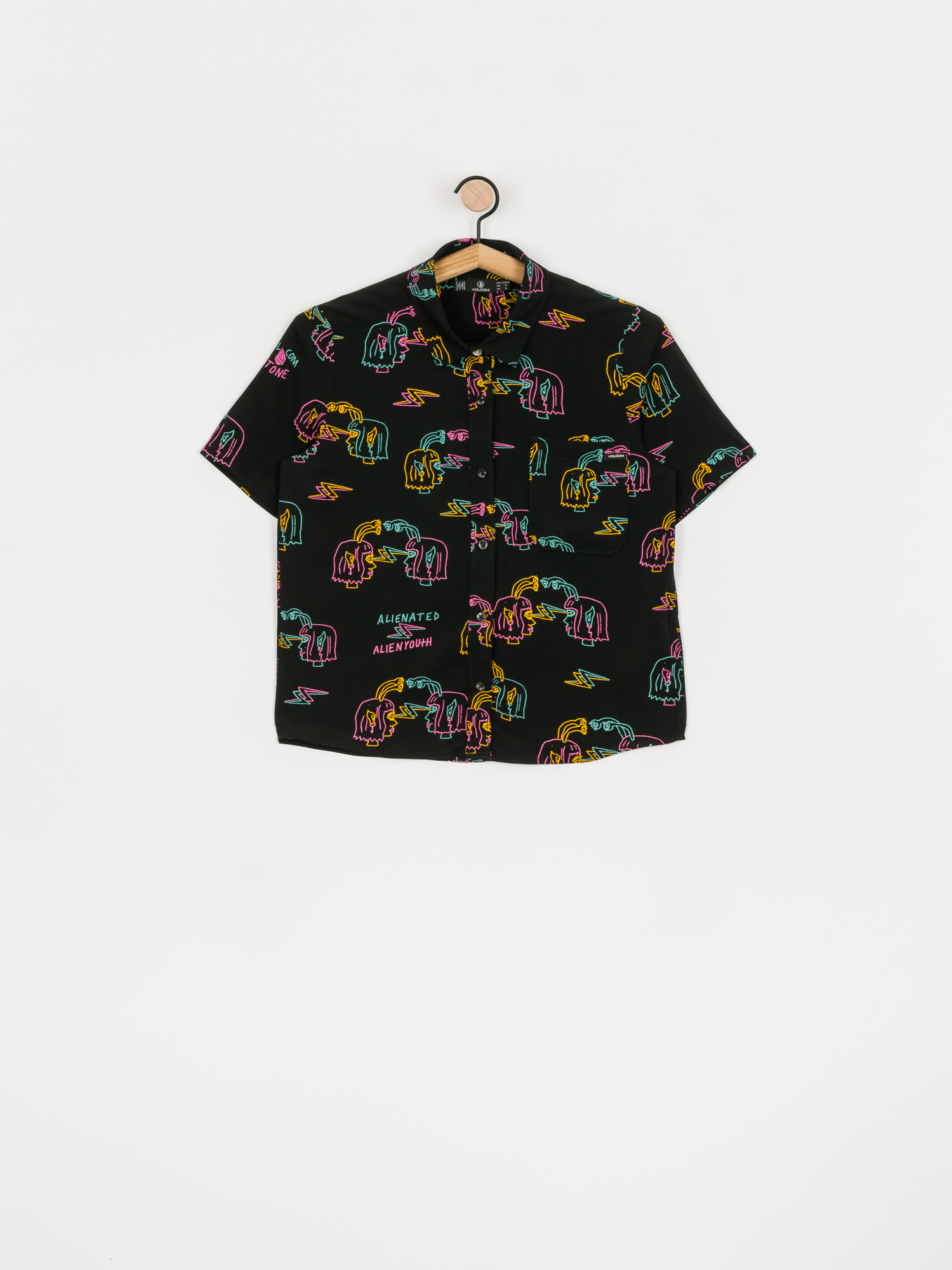 Koszula Volcom Ozzy Alien Wmn (black)