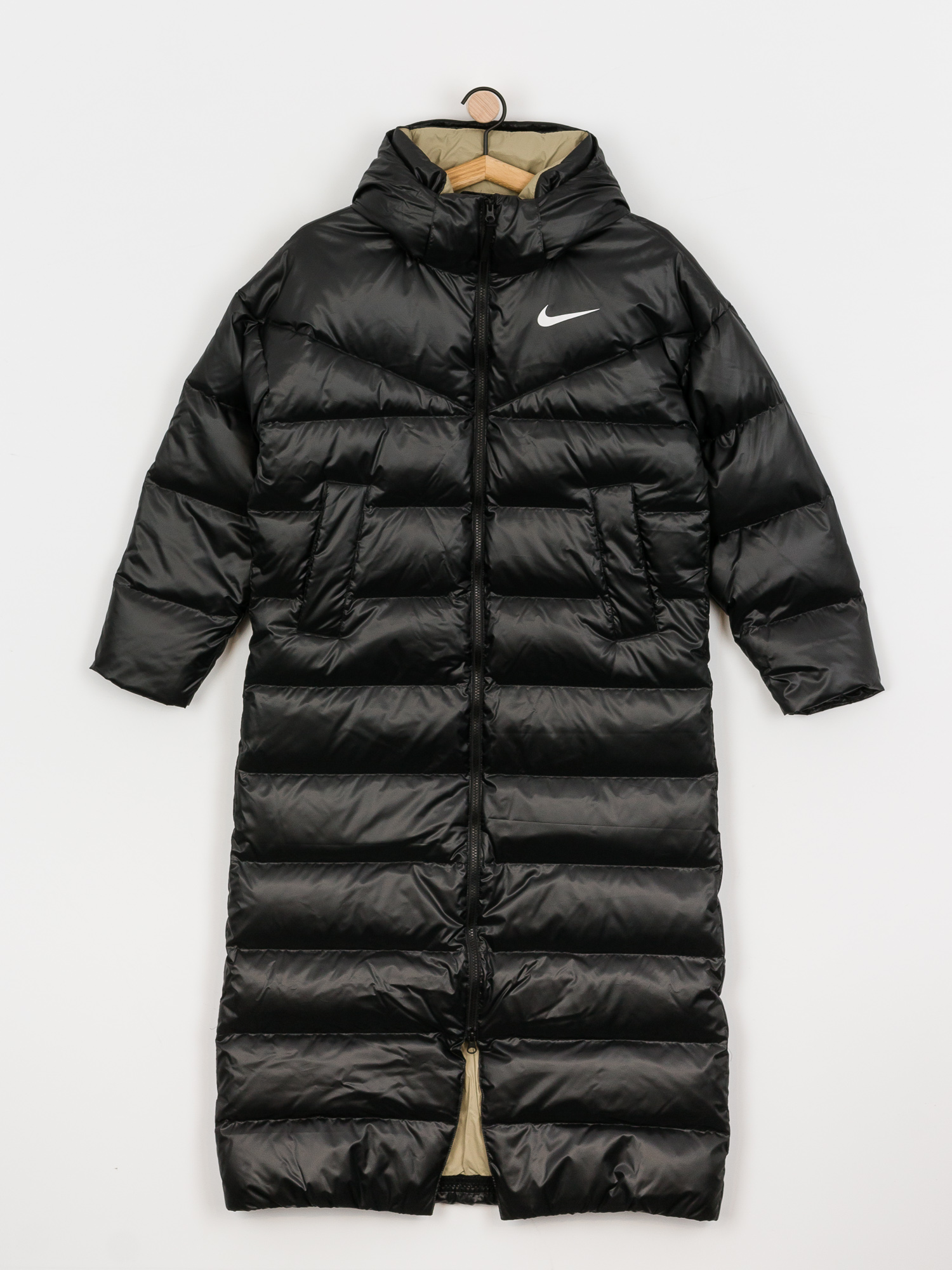Kurtka Nike Sportswear Coat Long Wmn (black/mystic stone/white)