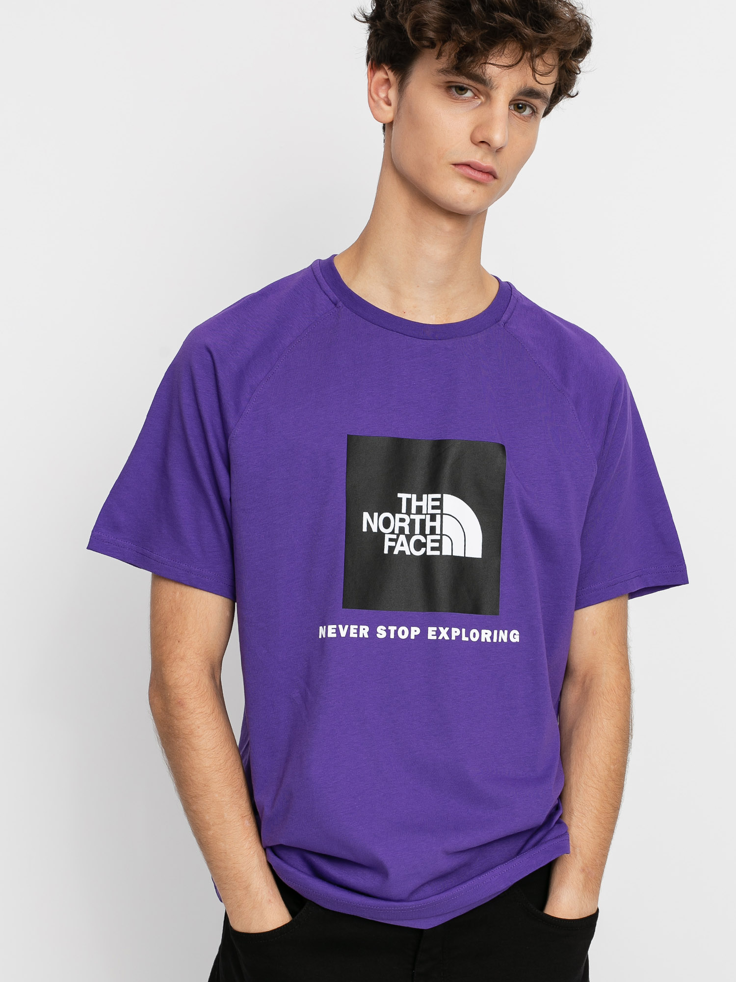 T-shirt The North Face Raglan Redbox (peak purple)