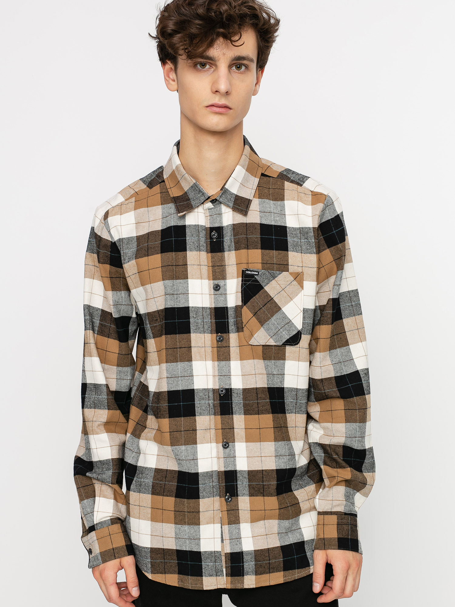 Koszula Volcom Caden Plaid (primer white)