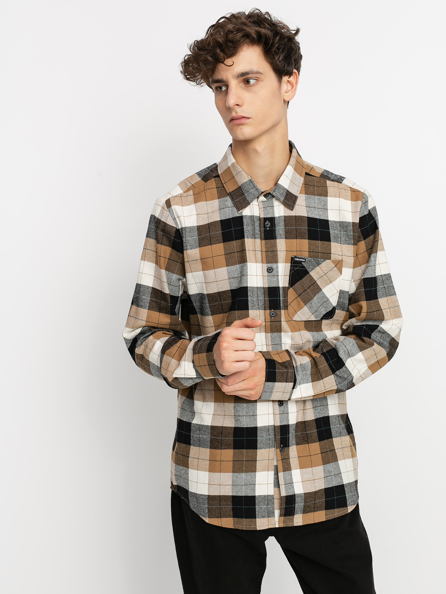 Koszula Volcom Caden Plaid (primer white)