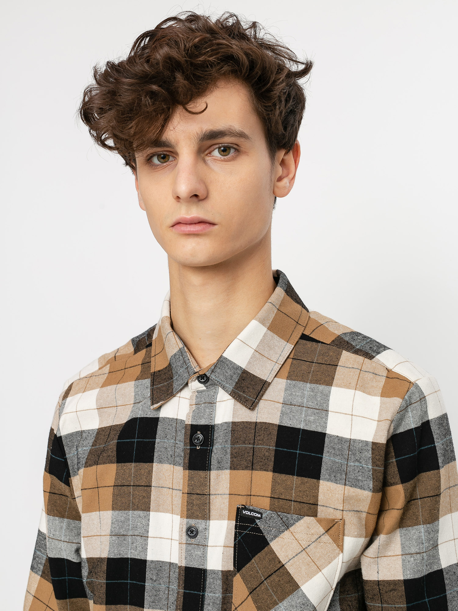Koszula Volcom Caden Plaid (primer white)
