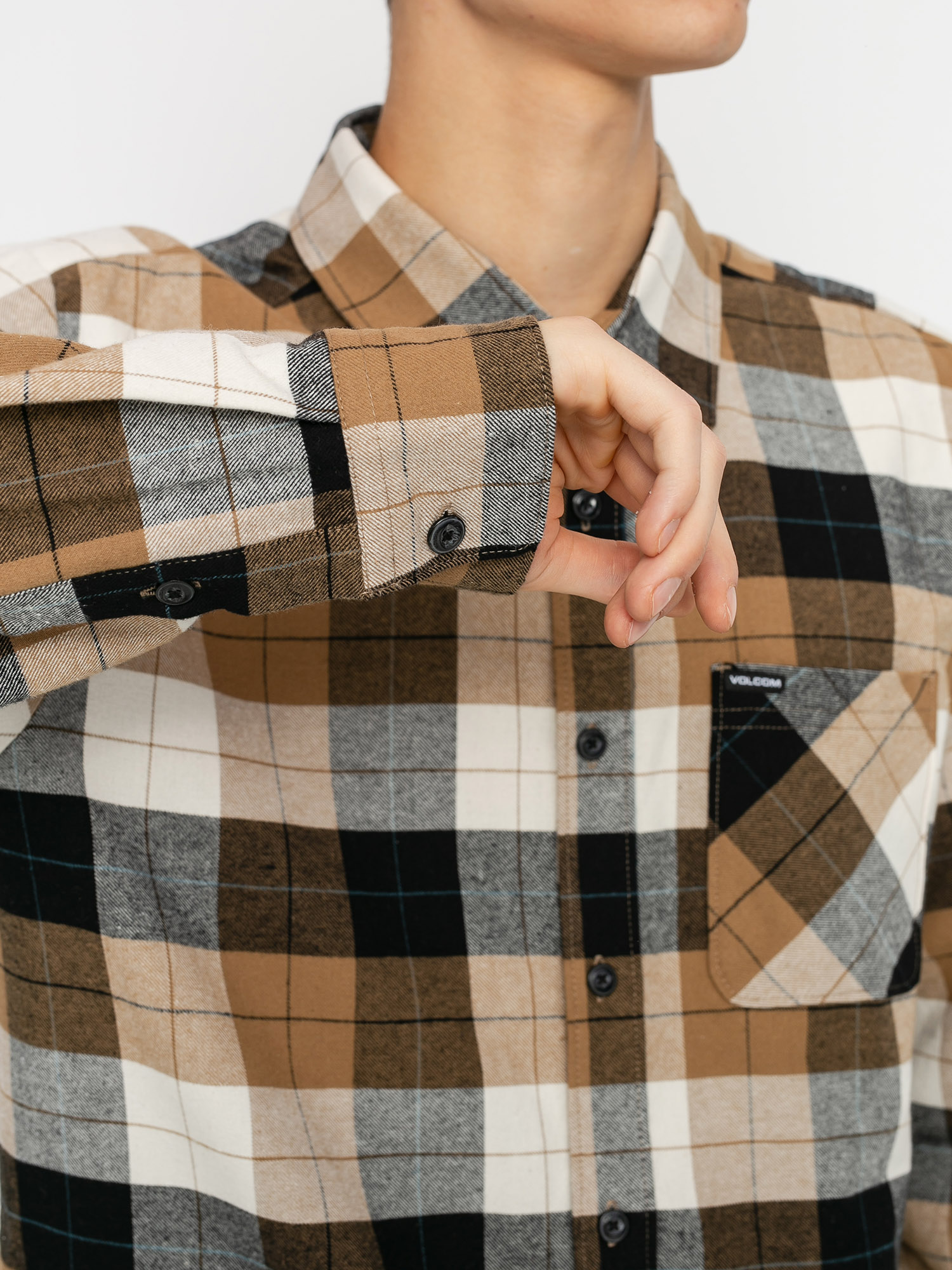 Koszula Volcom Caden Plaid (primer white)