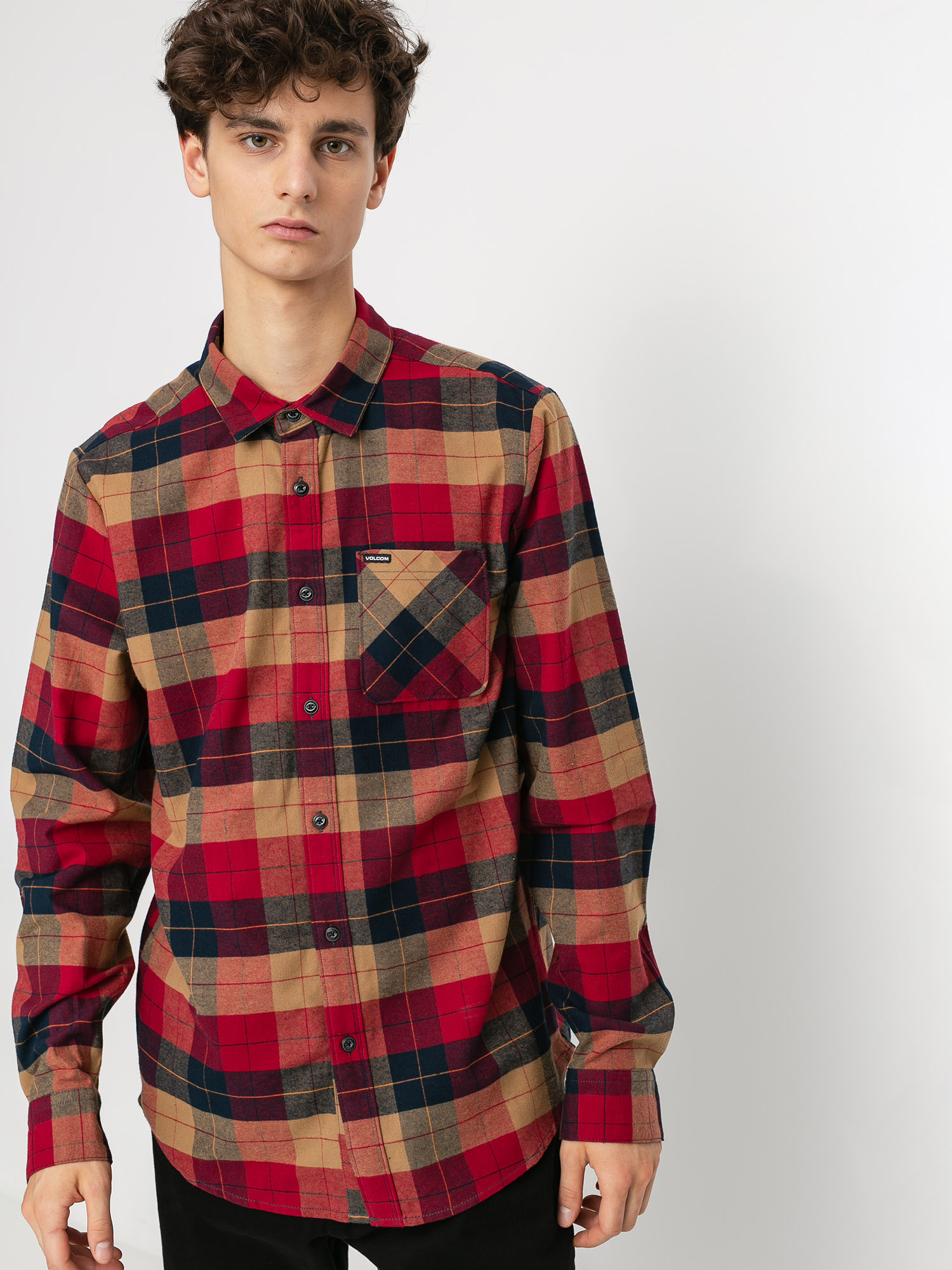 Koszula Volcom Caden Plaid (rio red)