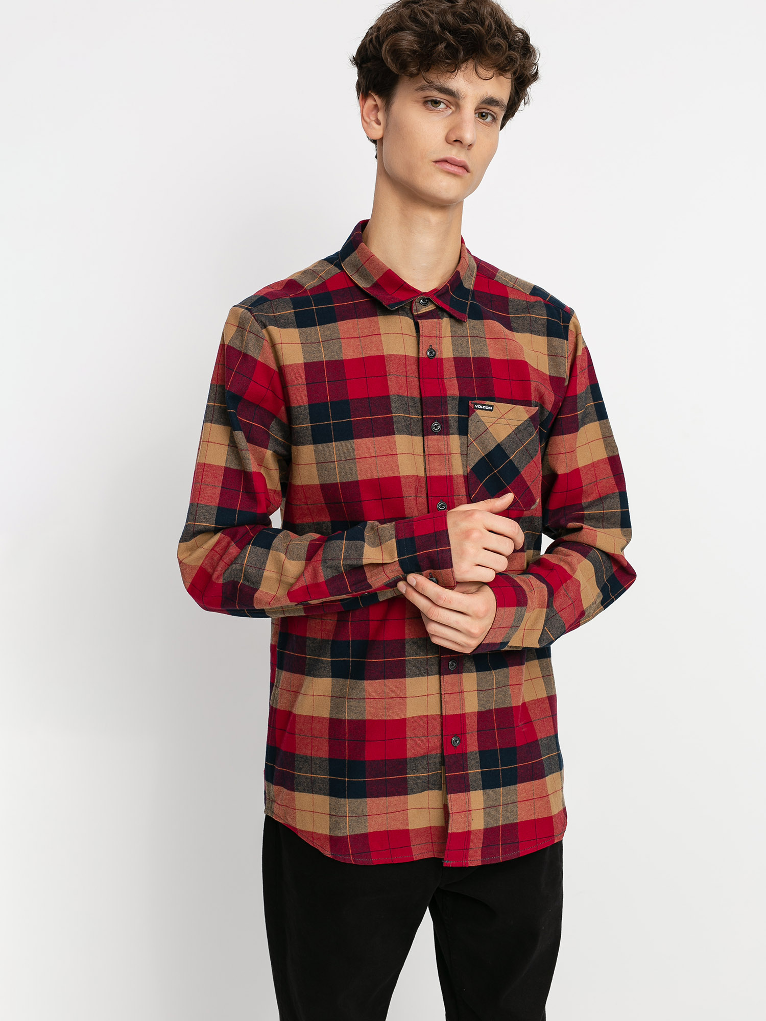 Koszula Volcom Caden Plaid (rio red)