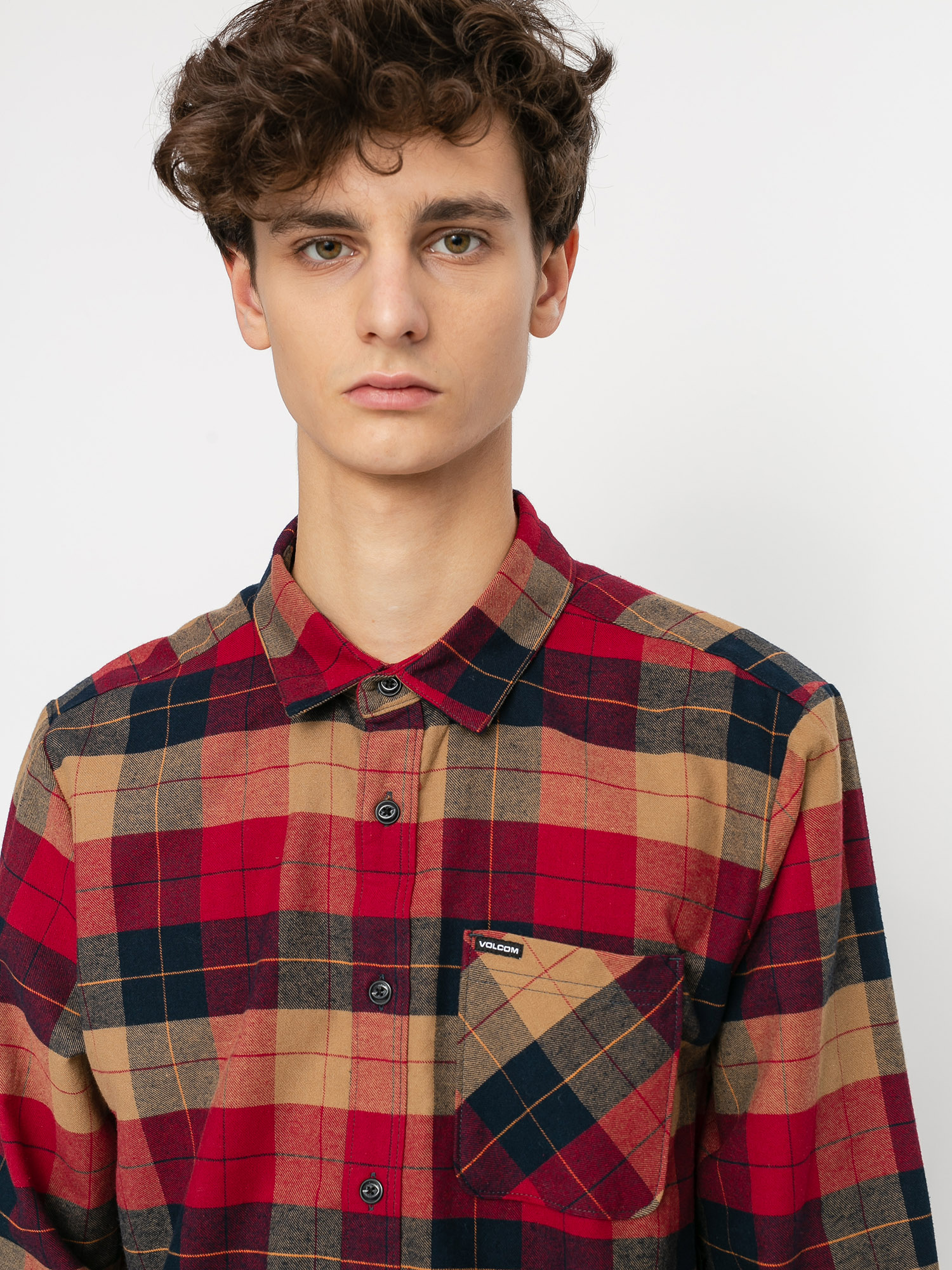 Koszula Volcom Caden Plaid (rio red)